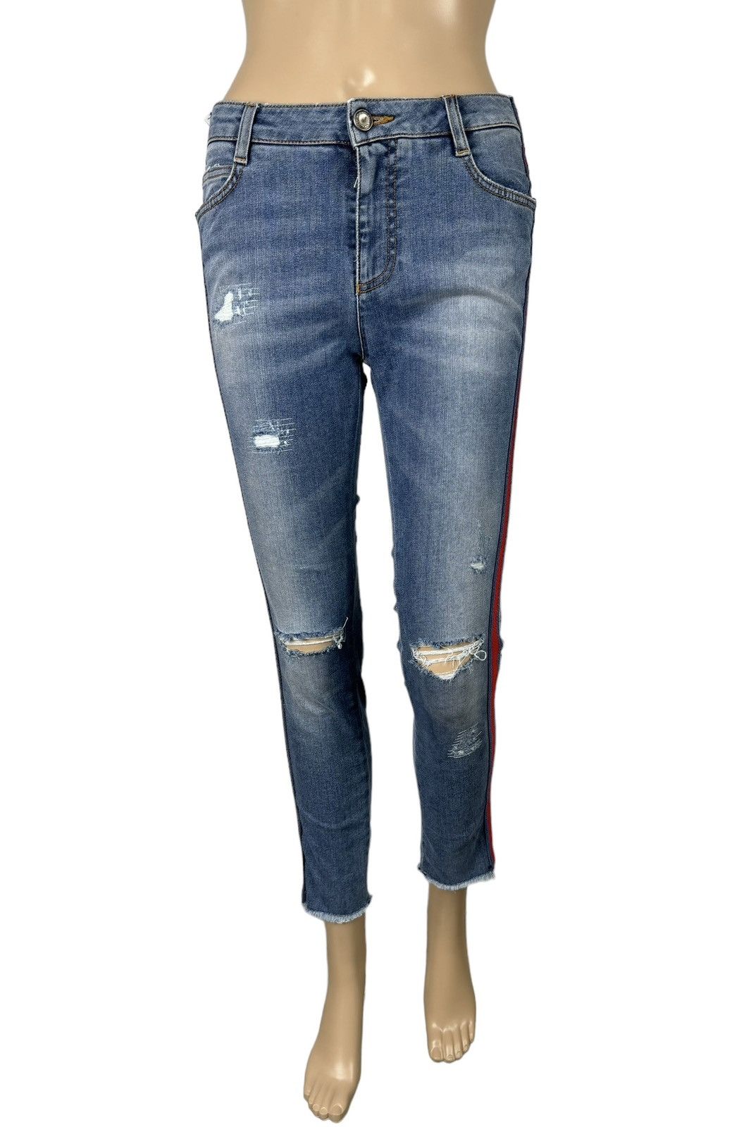 Ermanno Scervino Ermanno Scervino Slim Jeans Cropped size 40 Size 27" / US 4 / IT 40 - 2 Thumbnail
