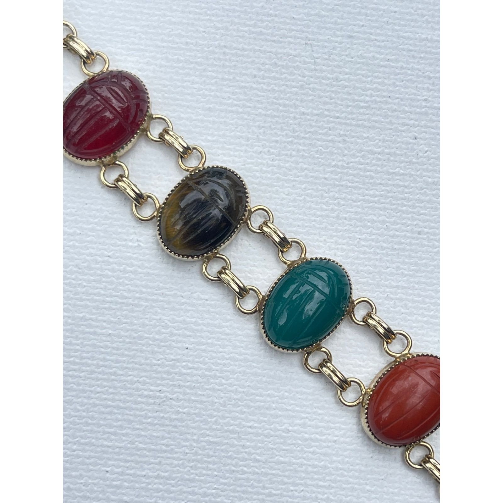 Vintage Vintage Sterling Silver Scarab Bracelet Signed JOJAK Size ONE SIZE - 7 Thumbnail