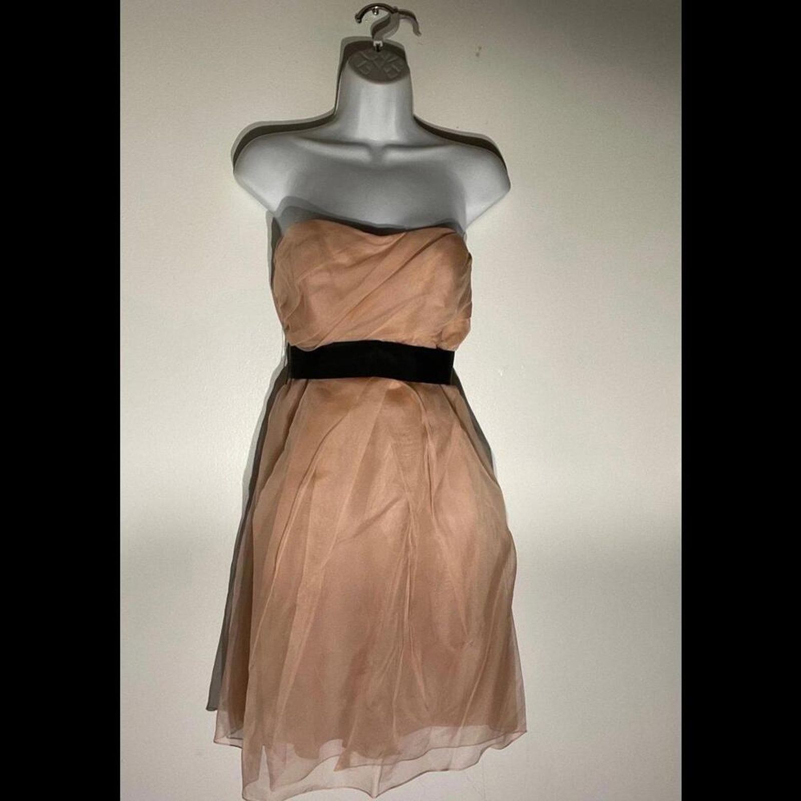 Vera Wang Vera Wang strapless dress gown in pink satin Size S / US 4 / IT 40 - 5 Thumbnail
