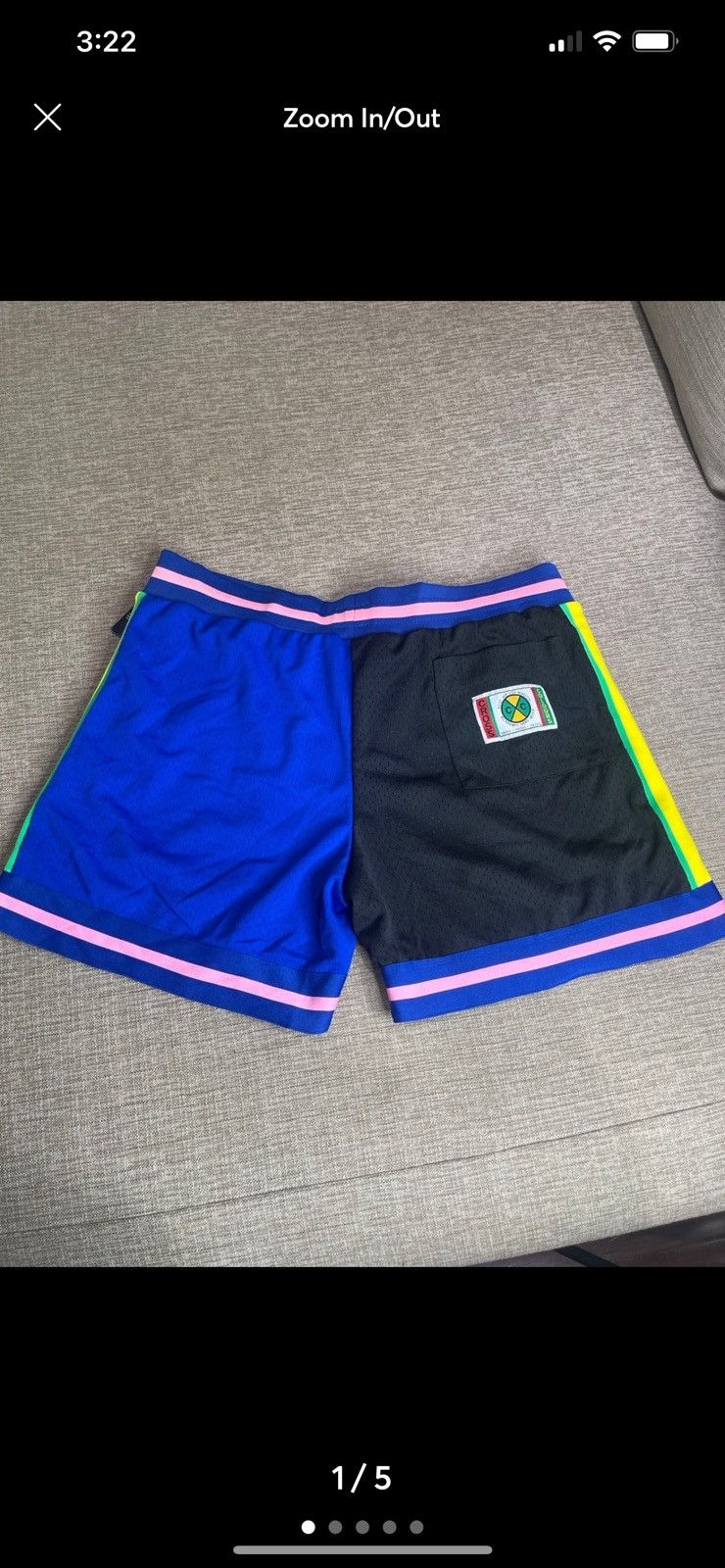 Cross Colours Cross Colours Peace Mesh Shorts Size US 34 / EU 50 - 1 Thumbnail