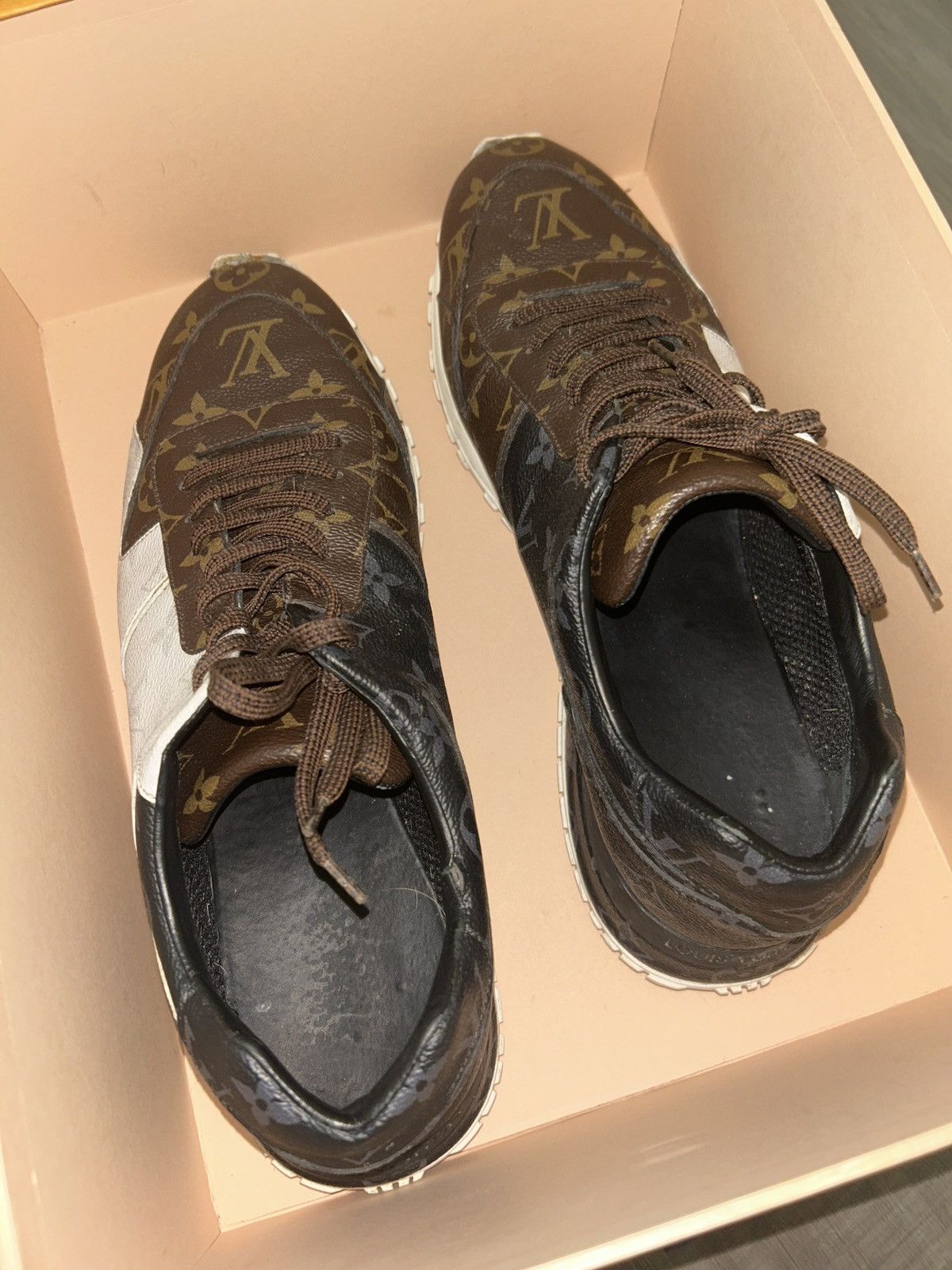 Louis Vuitton Louis Vuitton Run Away Sneaker 'Tri-Color' Size US 12 / EU 45 - 4 Thumbnail