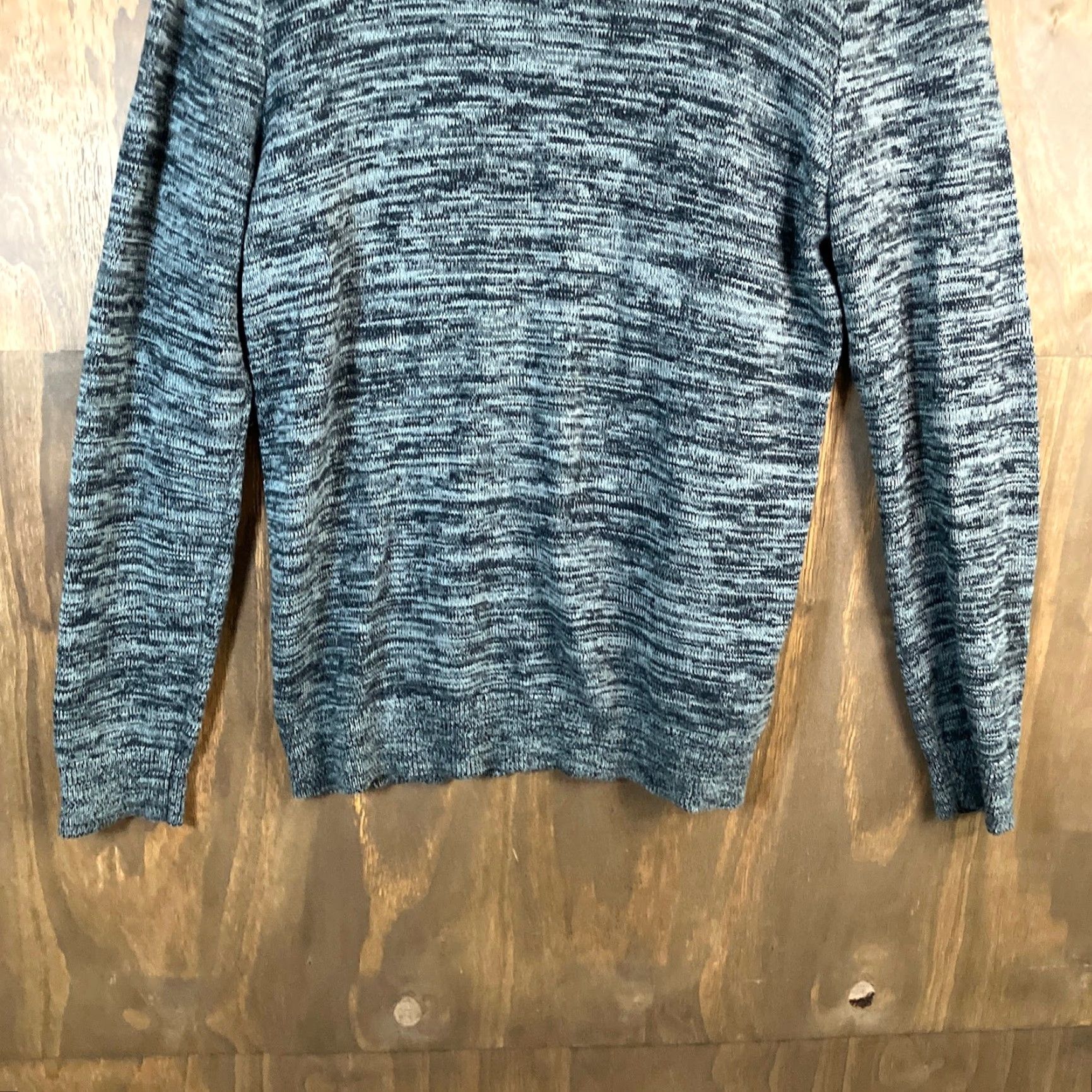 Express Express Womens Sweater Black Marled Knit Crew Neck Pullover Long Sleeve Large Size L / US 10 / IT 46 - 3 Thumbnail