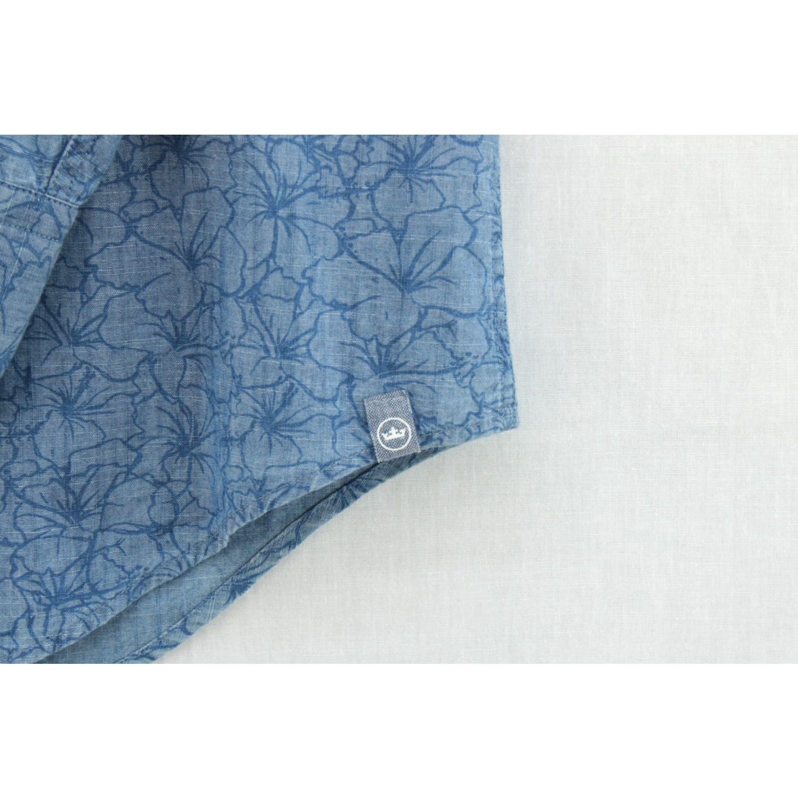 Peter Millar Peter Millar Shirt Men's Medium Blue Floral Long Sleeve Hawiian Vacation Luau Size US M / EU 48-50 / 2 - 3 Thumbnail