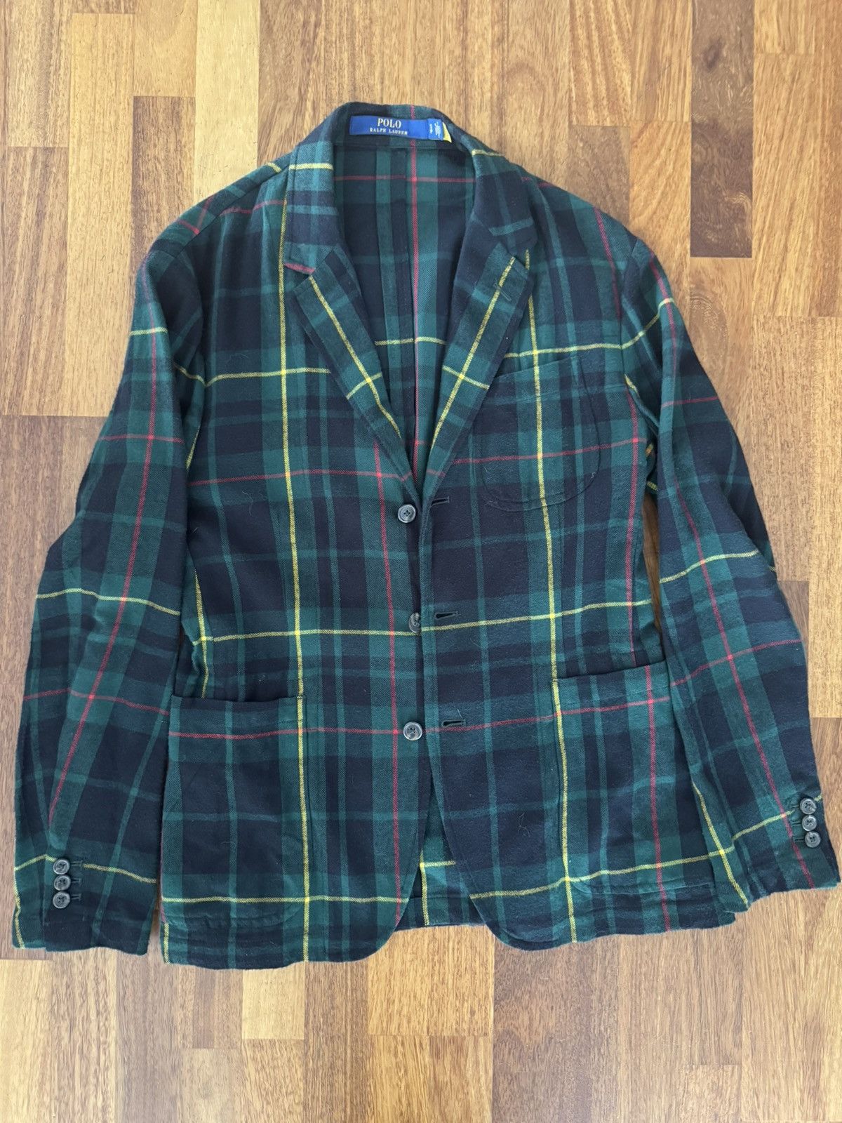 Polo Ralph Lauren Polo ralph lauren flannel plaid suit jacket Size 34R - 1 Thumbnail