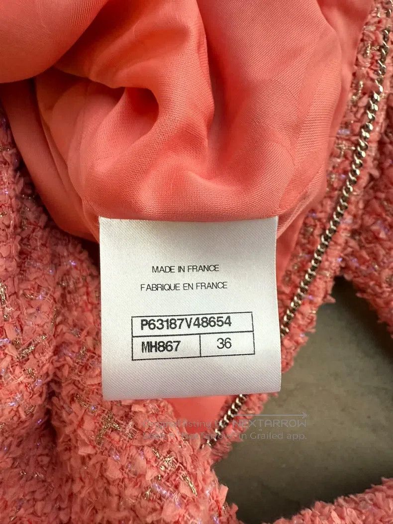 Chanel Chanel 20p orange suit jacket with skirt Size XS / US 0-2 / IT 36-38 - 4 Thumbnail