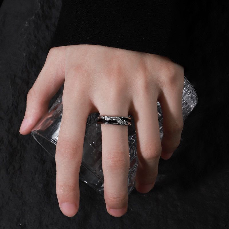 Jewelry Modern Jewelry Rings Open Size Chrome Ring (Size 7-13) Size ONE SIZE - 1 Thumbnail