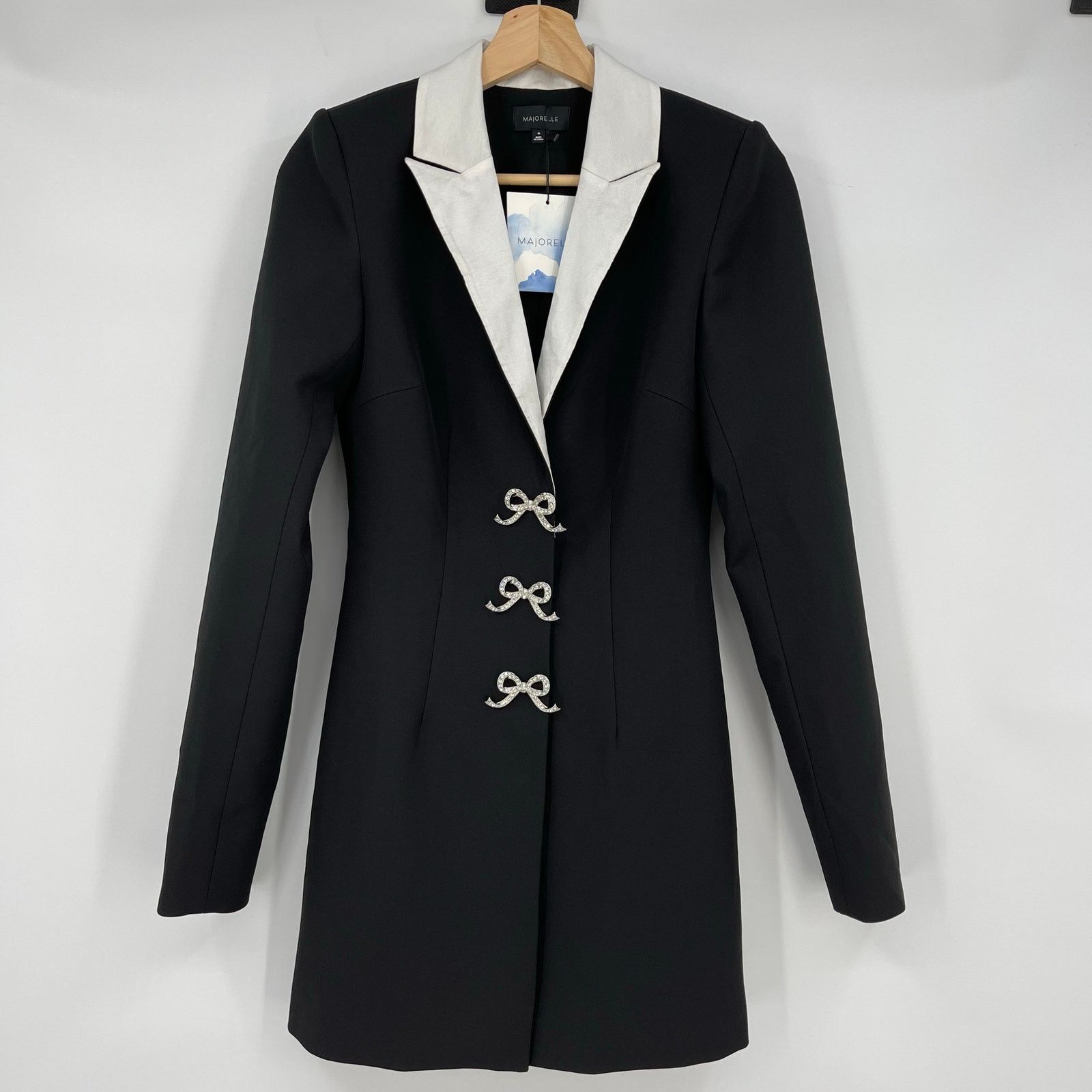 REVOLVE MAJORELLE | NWT Avori Blazer Dress in Black & White XS Size XS / US 0-2 / IT 36-38 - 4 Thumbnail
