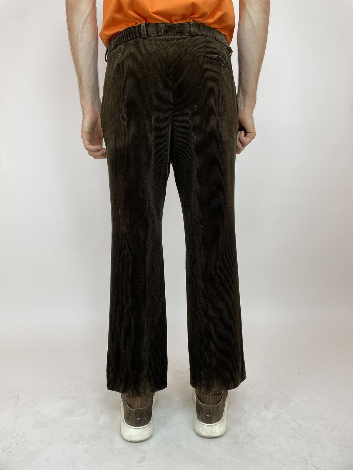 Lacoste LACOSTE VINTAGE VELVET Brown Pleated TROUSERS PANTS size F44 Size US 34 / EU 50 - 8 Thumbnail