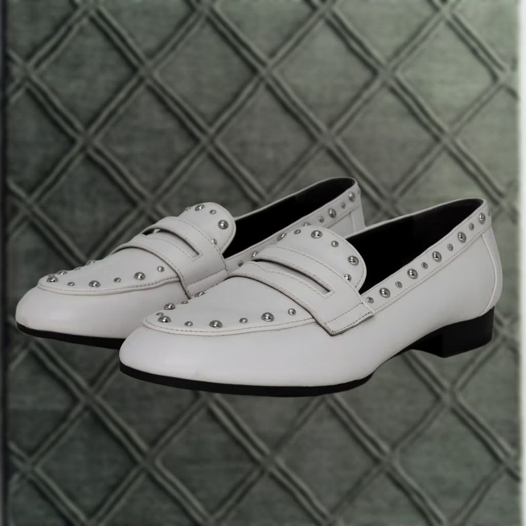 Sam Edelman Circus by Sam Edelman Harlee Studded Loafers White WOMENS Size 7.5 Size US 8 / IT 38 - 1 Thumbnail