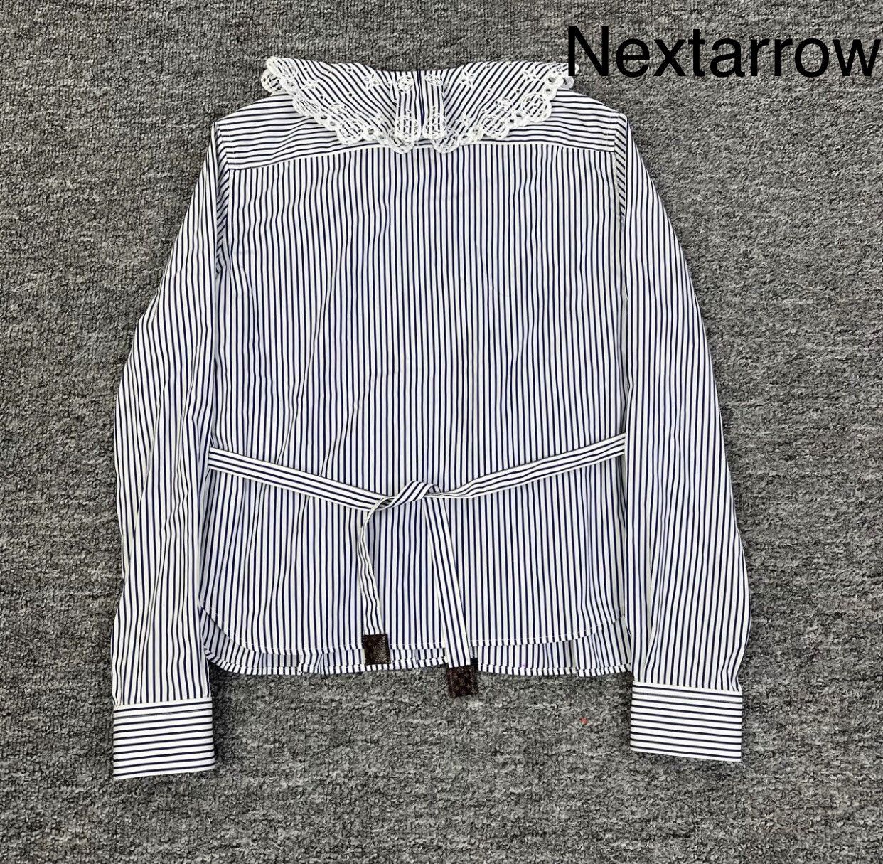 Louis Vuitton Louis Vuitton LV ruffled striped shirt2412-Nextarrow Size XXS / US 00 / IT 34 - 2 Thumbnail