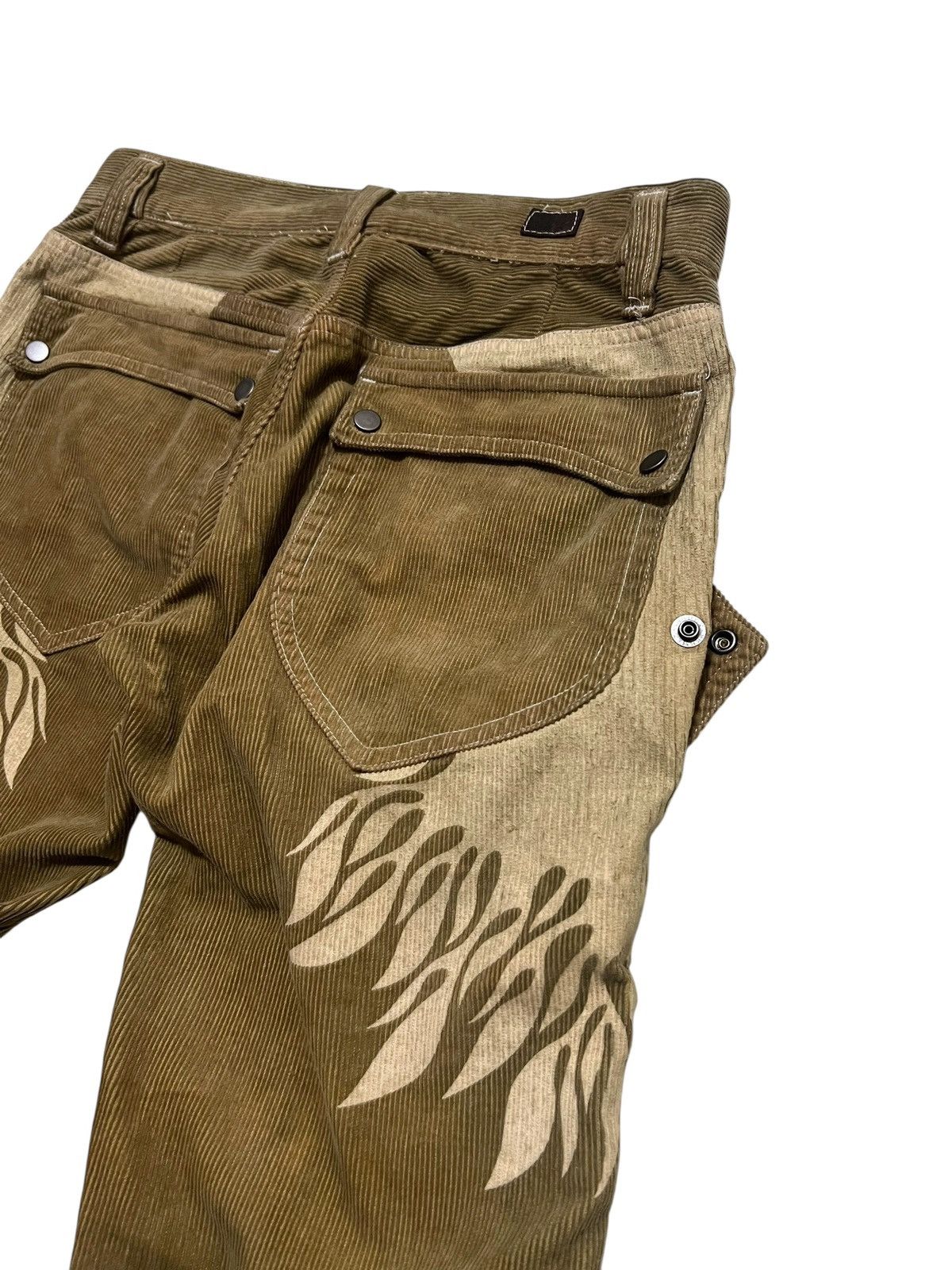 Nicole club flame corduroy flared pants
