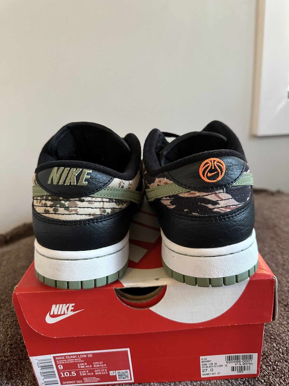 Nike “Crazy Camo” Nike Dunk Low Size US 9 / EU 42 - 5 Thumbnail