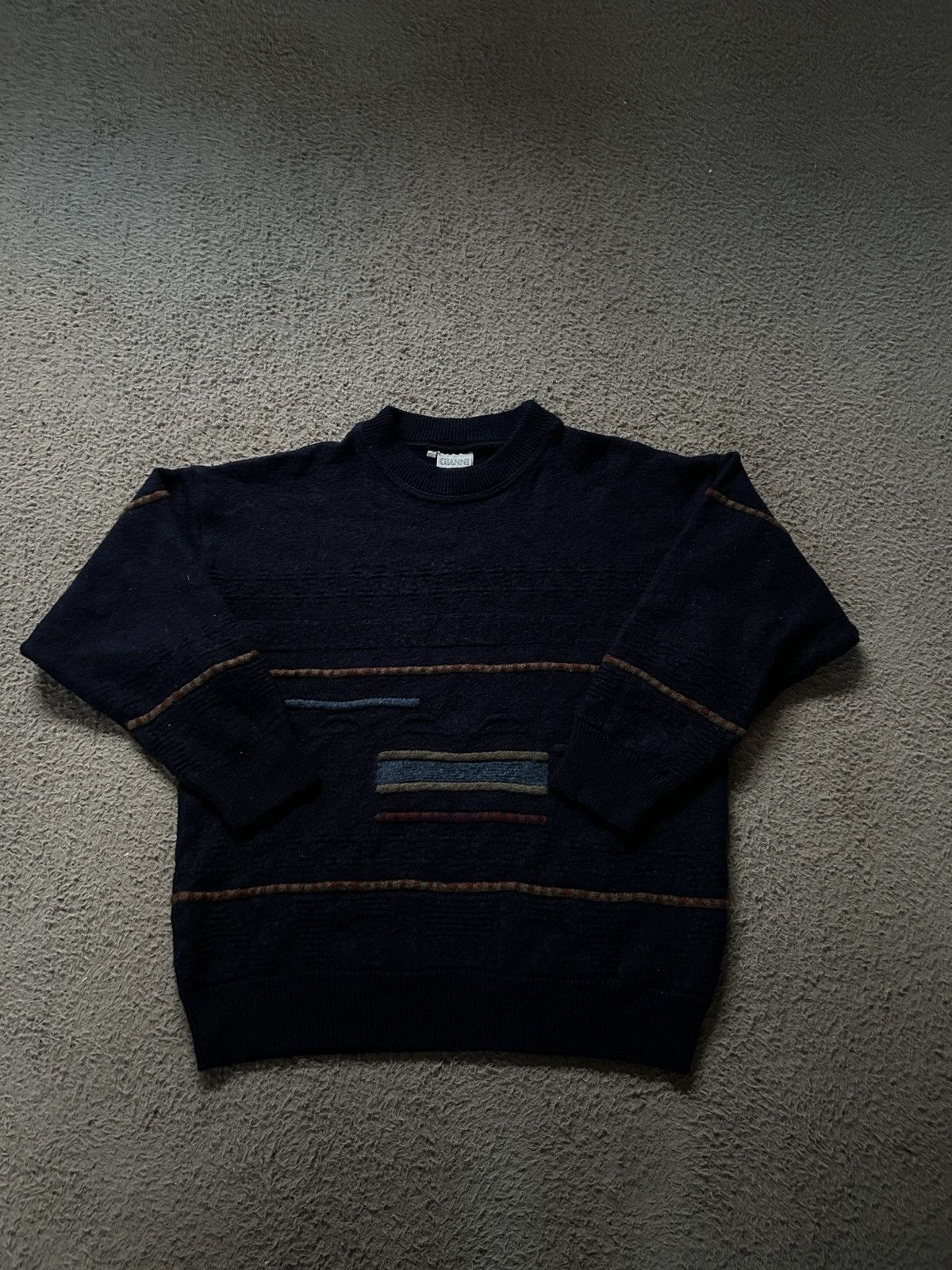 Other 🧶 Gianni Alberti Vintage Knit Sweater • Size M • 50% Wool Size US M / EU 48-50 / 2 - 1 Thumbnail