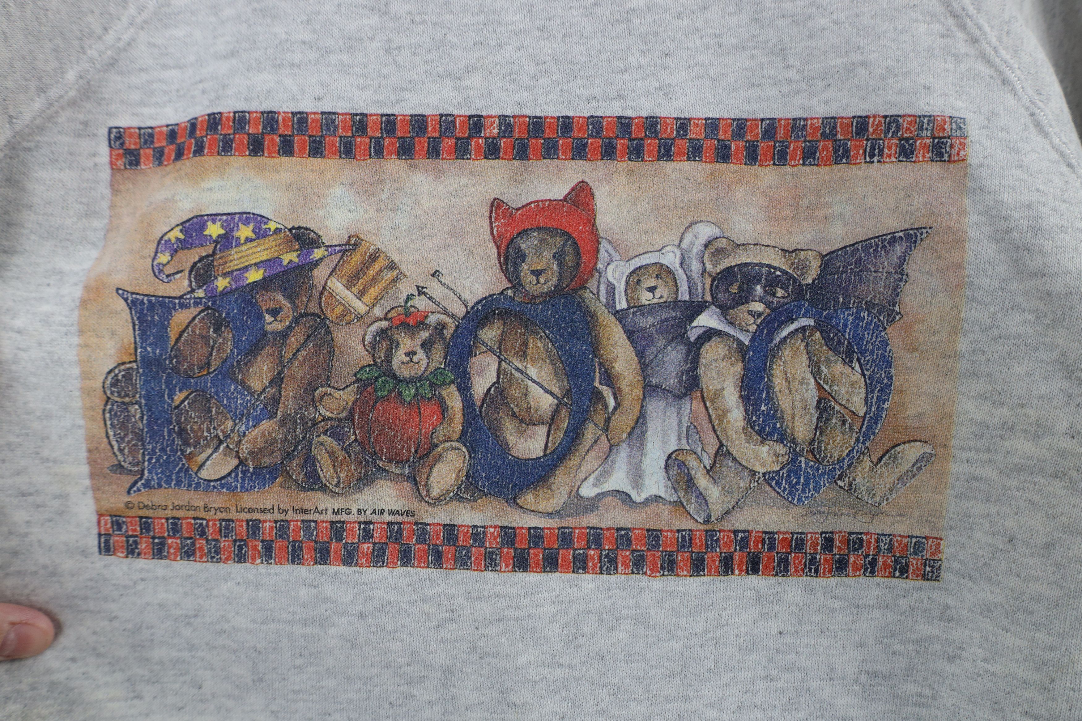 Vintage Vintage 90s Streetwear Halloween Teddy Bear Sweatshirt Size S / US 4 / IT 40 - 4 Thumbnail