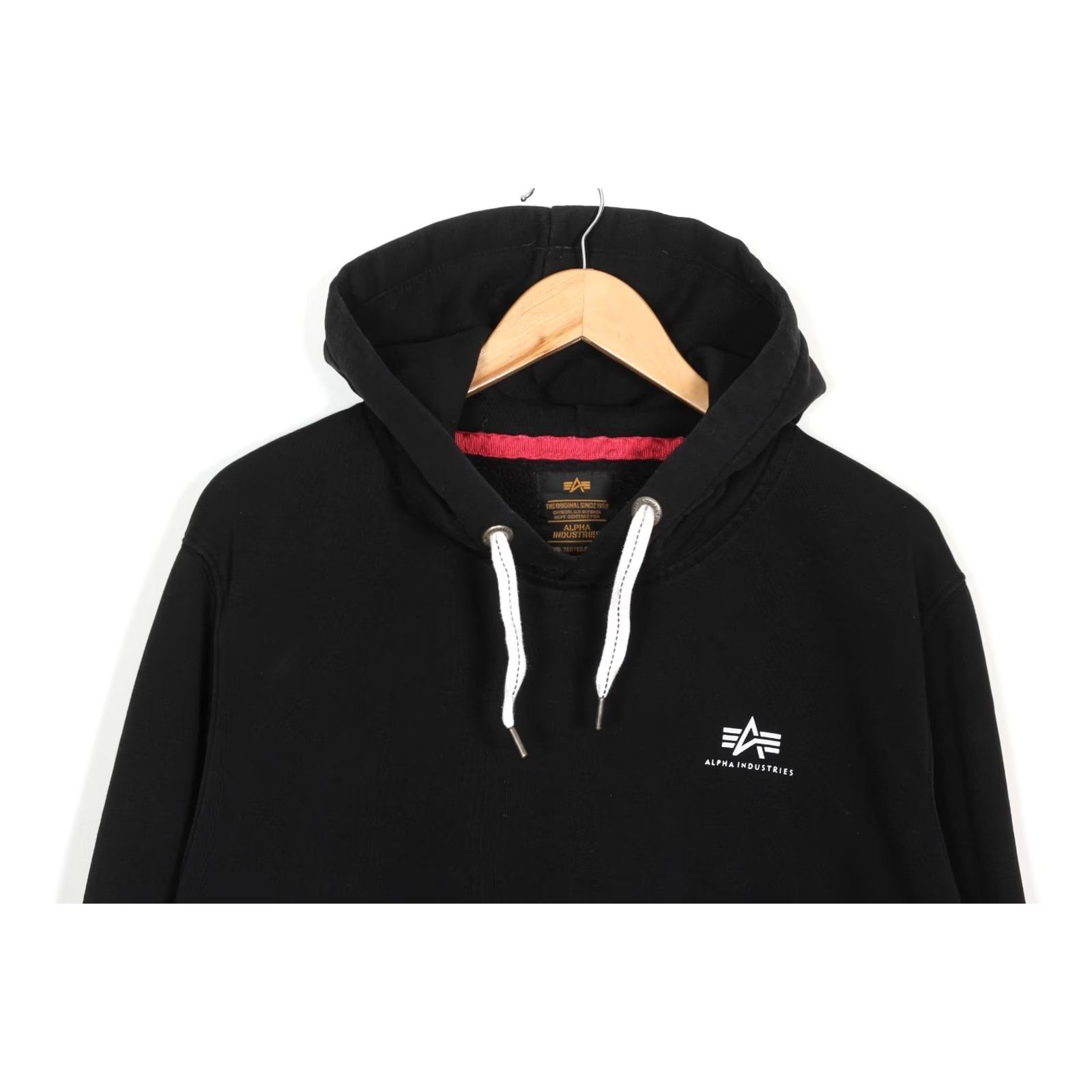 Alpha Industries ALPHA INDUSTRIES Pullover Hoodie Men XL Black Hoodie XL Mens Size US XL / EU 56 / 4 - 2 Thumbnail