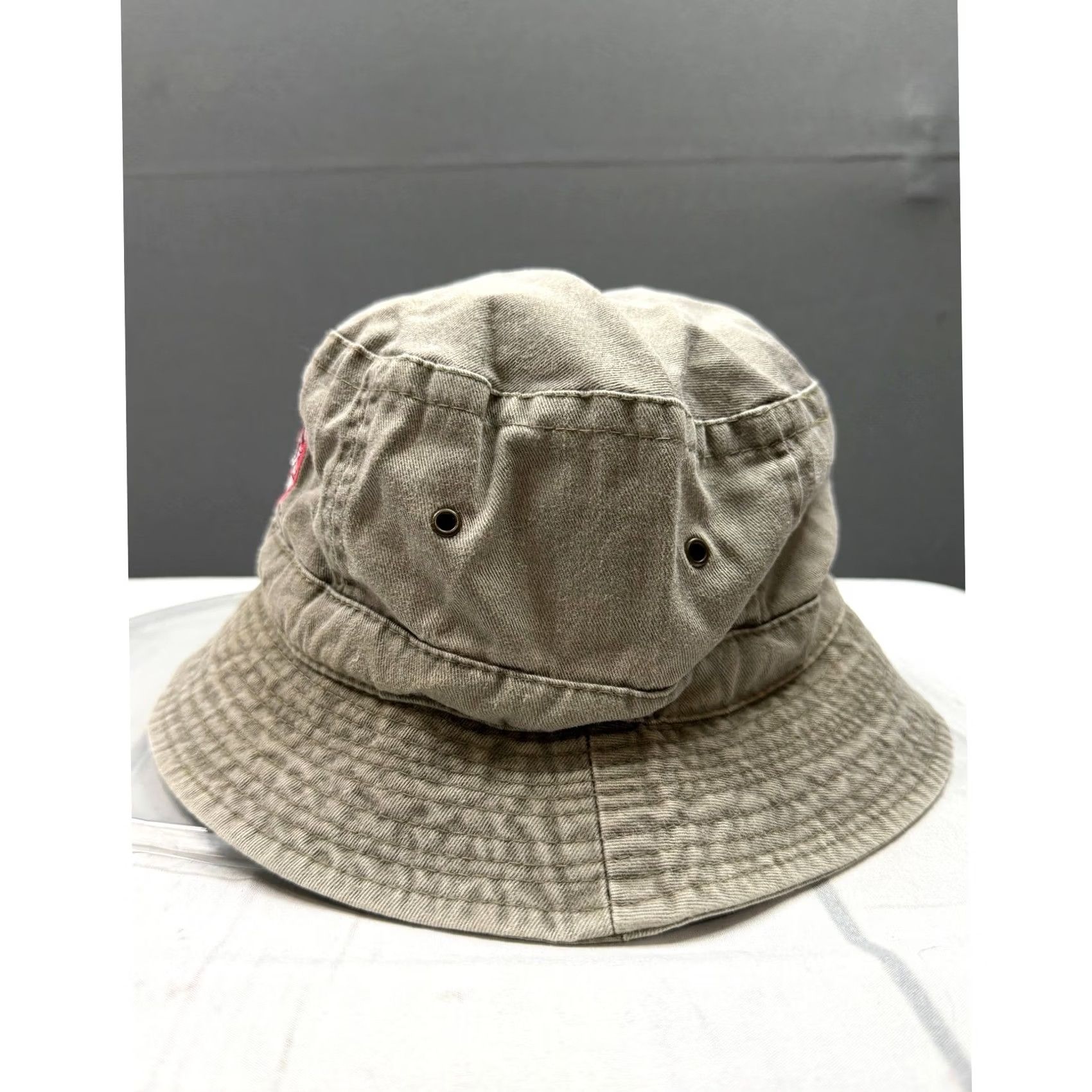 MLB MLB Cincinnati Reds Mens Bucket Hat Khaki Tan Embroidered Logo OSFM Size ONE SIZE - 2 Thumbnail