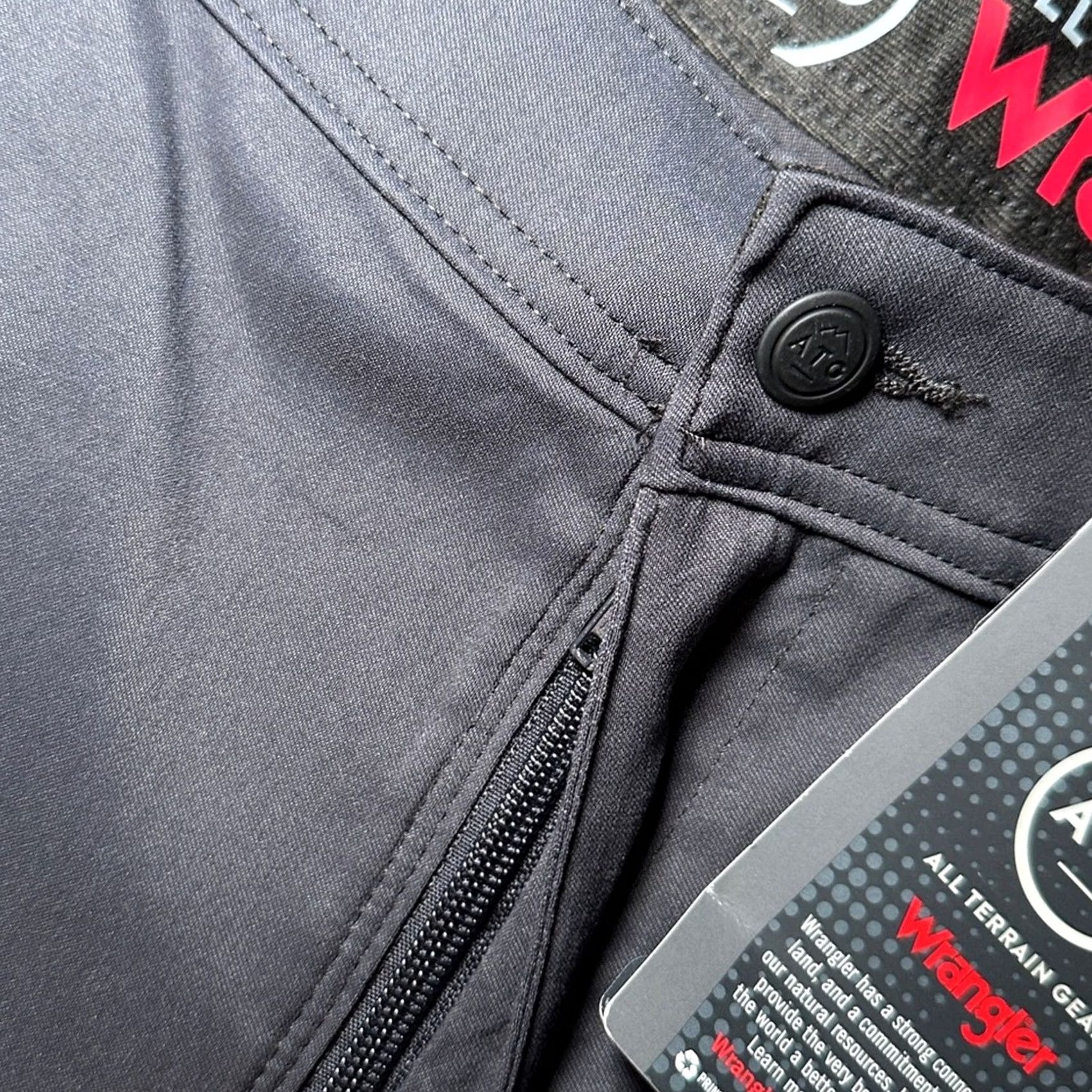 Wrangler Wrangler All Terrain Gear Trail Series Synthetic Utility Pant - 42x30 Black Mens Size US 42 / EU 58 - 7 Thumbnail