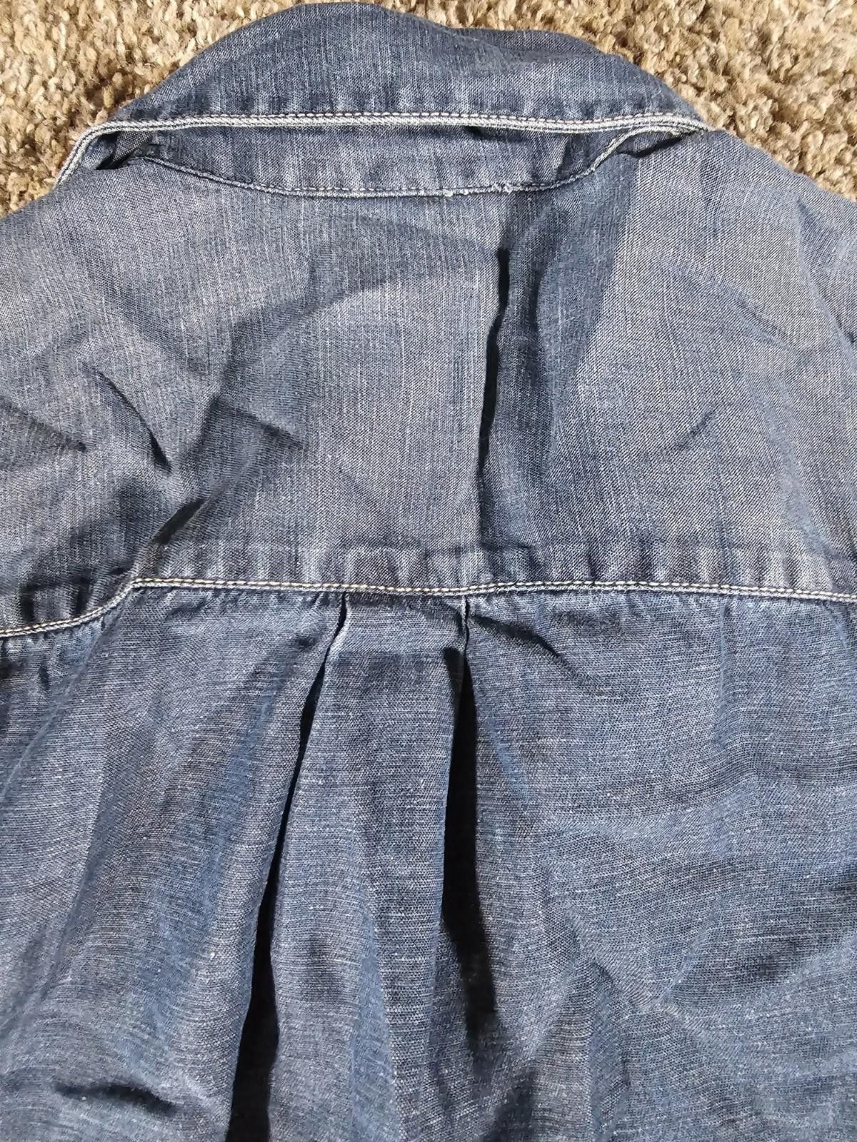 Lucky Brand Lucky Brand Denim Tunic Jean Shirt Dress Long Sleeve Women M Size M / US 6-8 / IT 42-44 - 7 Thumbnail