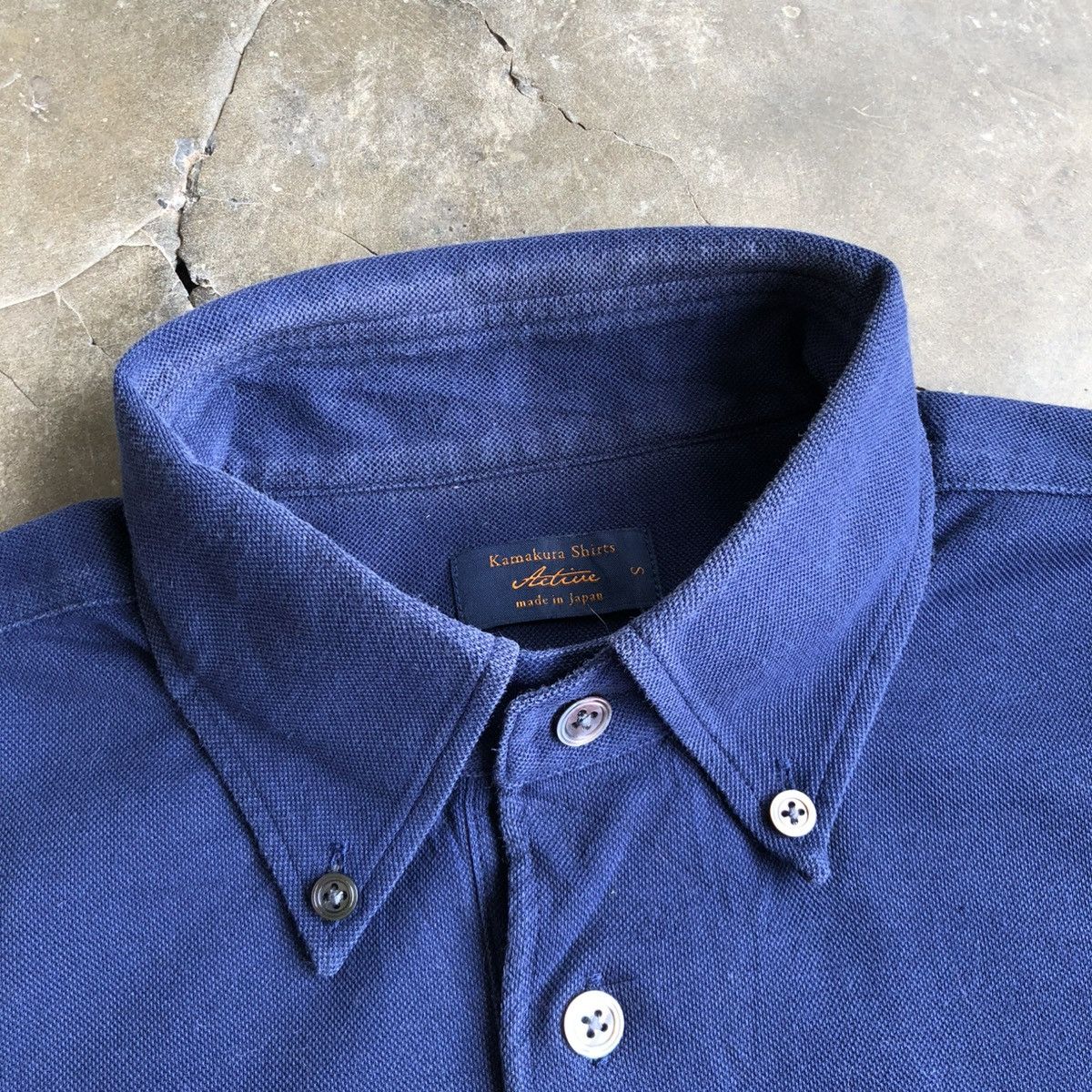 Vintage Kamakura Shirt Japan Polo Tshirt Navy Desinger in Blue, Men's — image 5 of 6