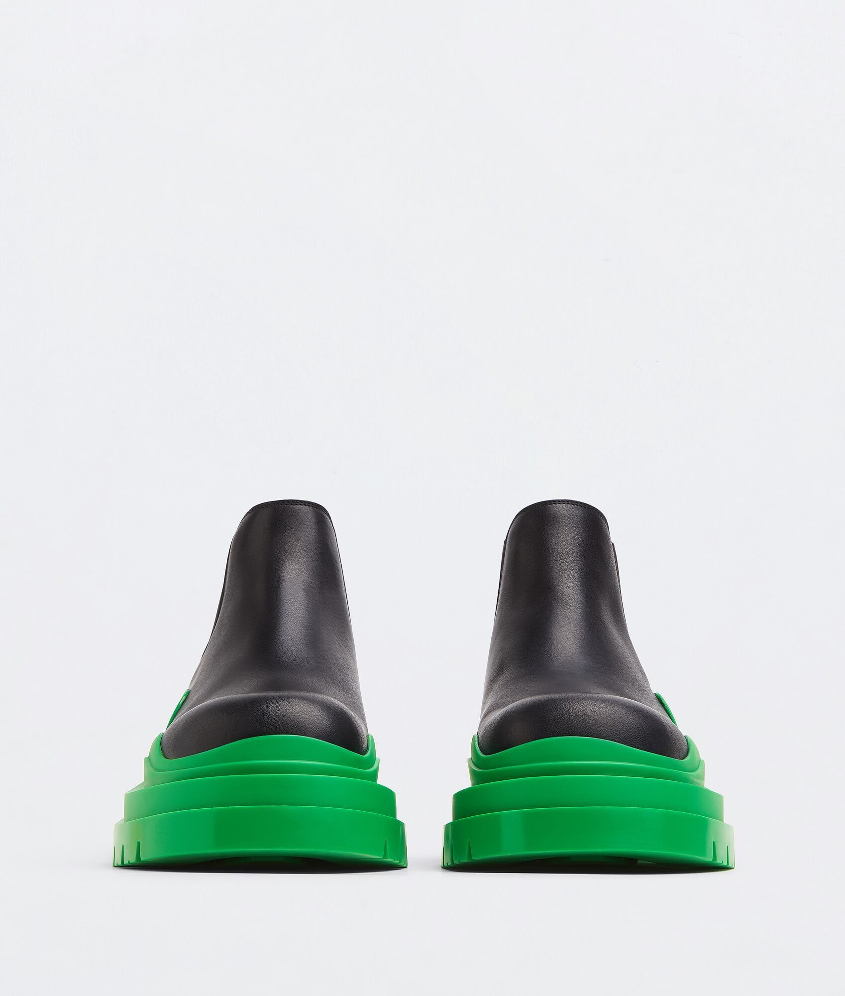 Bottega Veneta o1w1db10425 Tire Chelsea Ankle Boots in Black/Grass Size US 8.5 / EU 41-42 - 2 Thumbnail