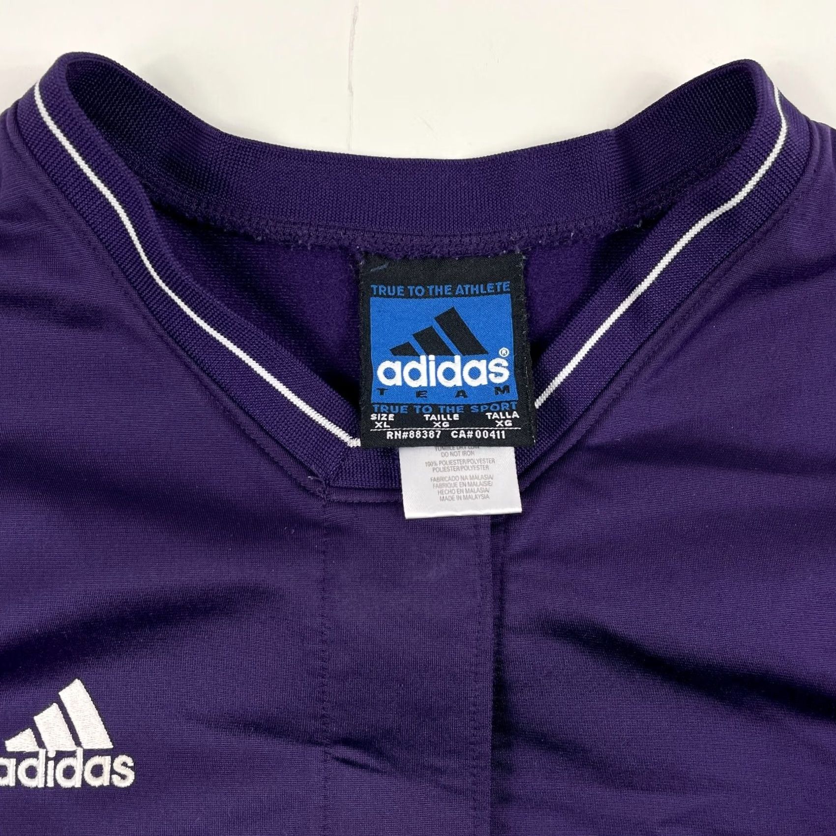 Adidas Adidas Purple Jersey Mens Extra Large Sleeve Short Size US XL / EU 56 / 4 - 6 Thumbnail