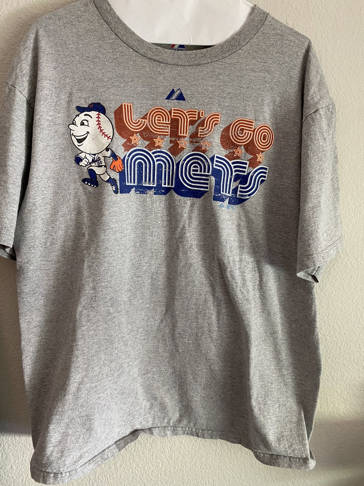 MLB × Vintage Vintage Mr Met shirt NY Mets MLB baseball Size US L / EU 52-54 / 3 - 1 Thumbnail