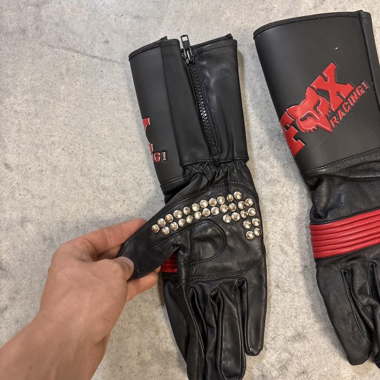 Other Vintage 1990s Fox Moto X leather gloves Size ONE SIZE - 5 Thumbnail