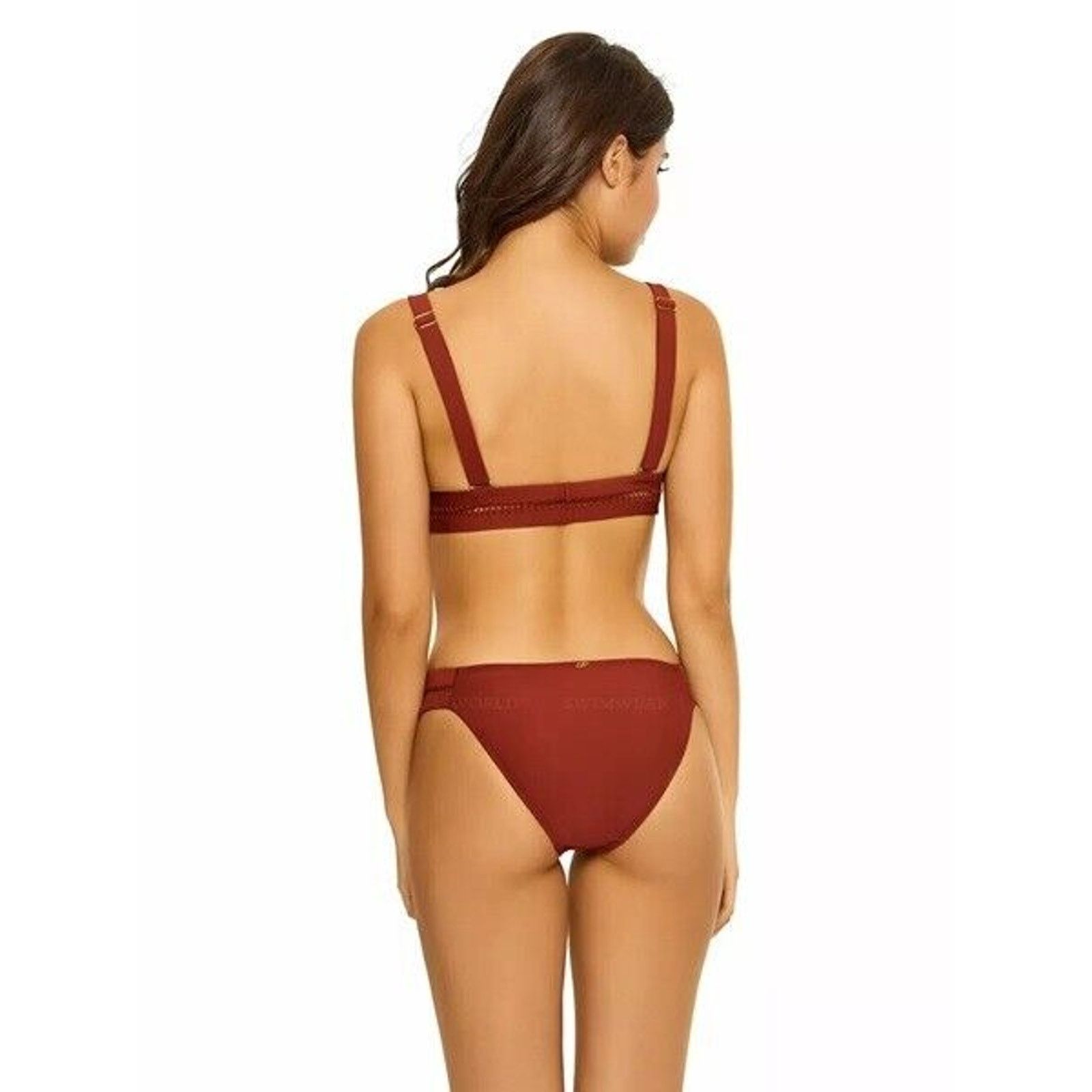 Other NWT PQ SWIM Stitched Tab Bikini Bottom Henna PILYQ Size M Size ONE SIZE - 6 Thumbnail