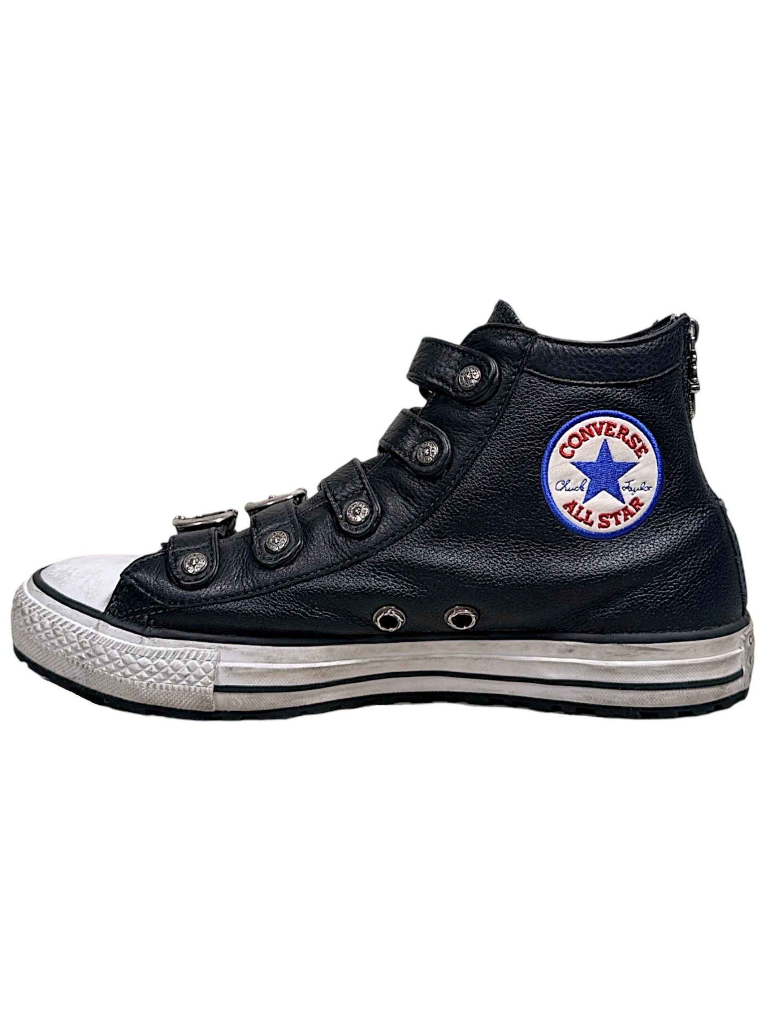 Chrome Hearts Gunslinger Buckle Leather Converse Black Size US 9 / EU 42 - 7 Thumbnail