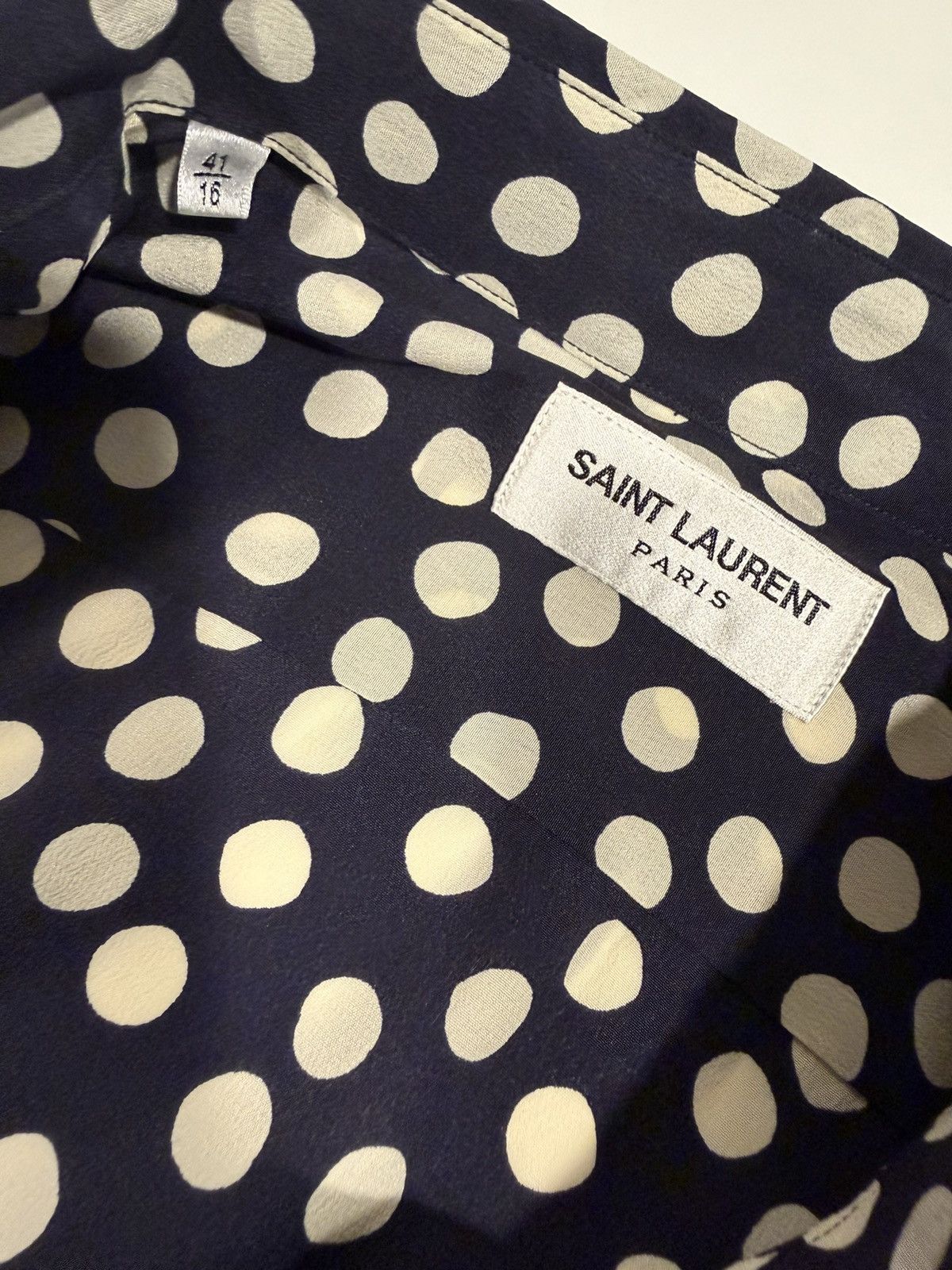 Saint Laurent Paris Saint laurent mens silk dots shirt. $1190 Size US L / EU 52-54 / 3 - 7 Thumbnail