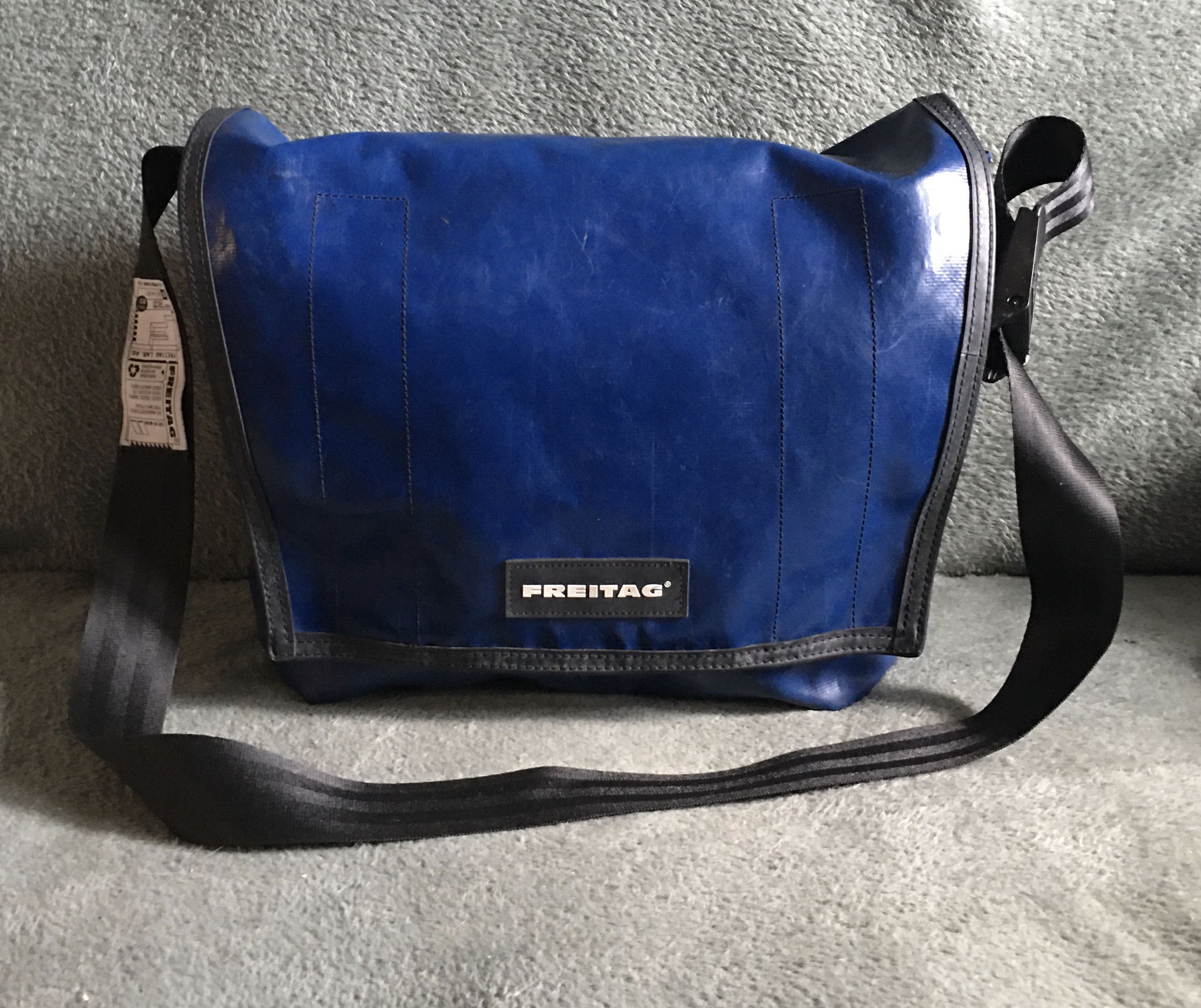 Freitag FREITAG F12 Dragnet Blue Recycle Material Shoulder Bag Size ONE SIZE - 4 Thumbnail