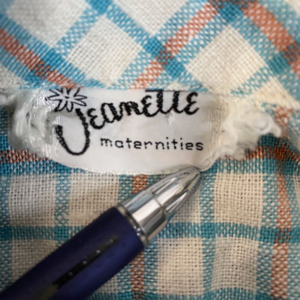 Other Jeanette Maternities Womans Plaid Shirt Sz S/M EUC Size M / US 6-8 / IT 42-44 - 6 Thumbnail