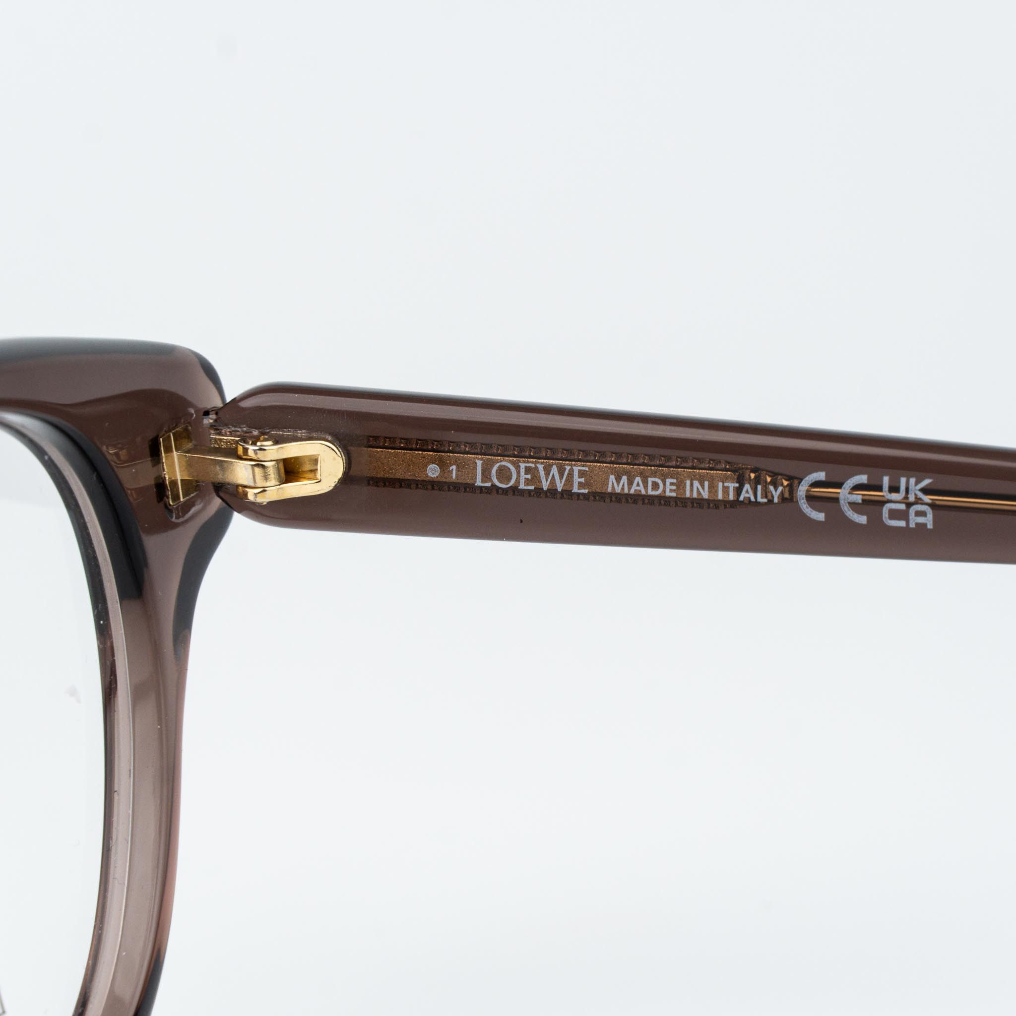 Loewe Loewe Men Eyeglasses Brown Round LW50085F 050 NEW AUTHENTIC Size ONE SIZE - 8 Thumbnail