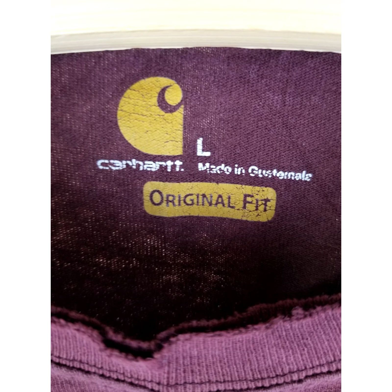 Carhartt VINTAGE Carhartt T-Shirt One Pocket Gradient Sun Faded Distressed Trashed L Red Cotton Short Sleeve Crew Neck Men Size US L / EU 52-54 / 3 - 3 Thumbnail