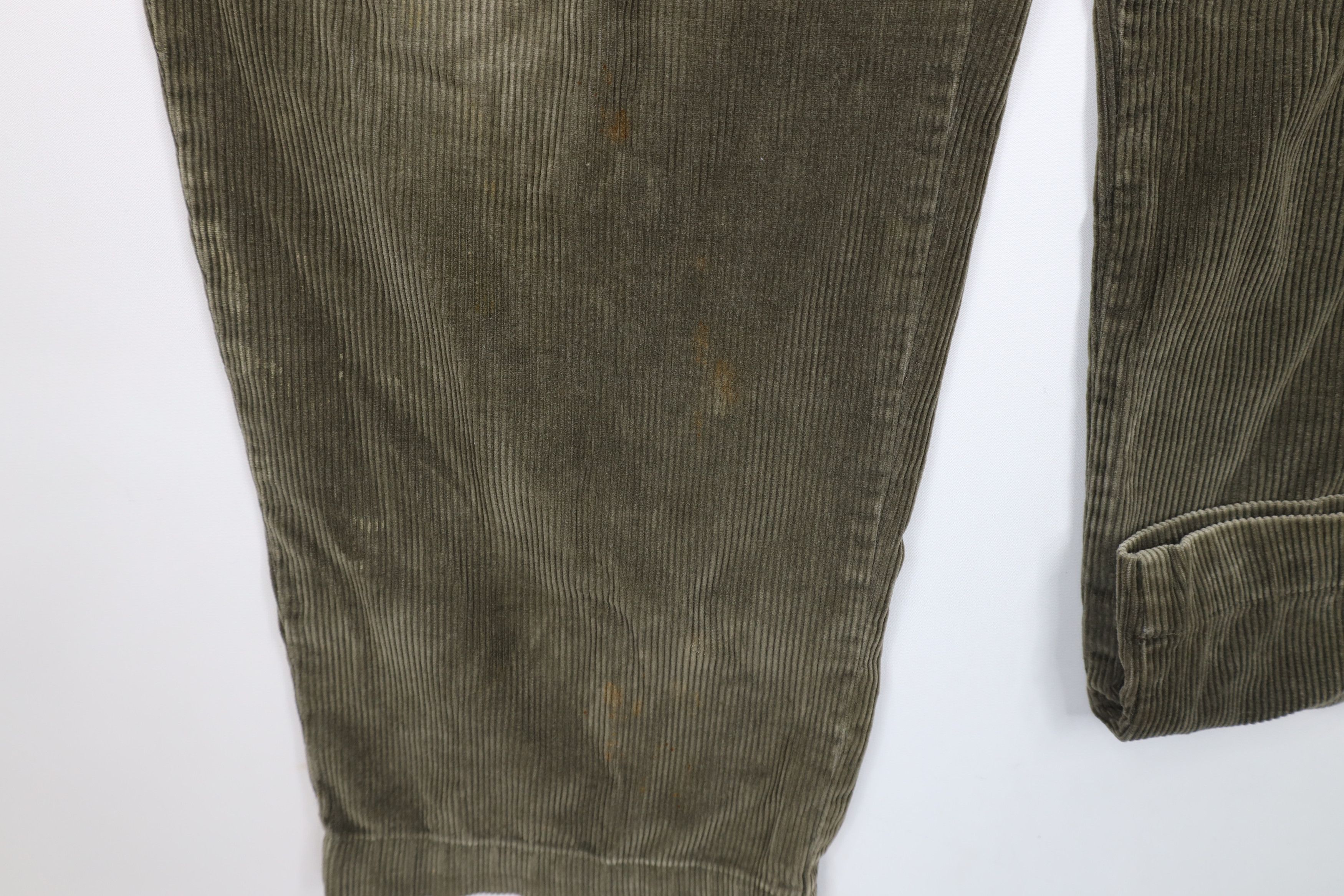 Tommy Hilfiger × Vintage Vintage 90s Tommy Hilfiger Wide Leg Corduroy Pants Green Size US 32 / EU 48 - 6 Thumbnail