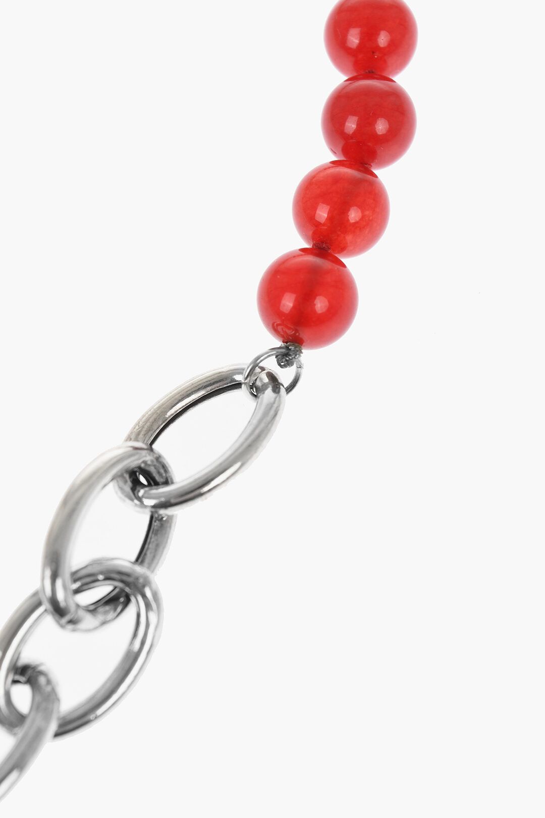 Jil Sander og1mm0625 Size: OS / Solidity Chain Necklace in Red Size ONE SIZE - 2 Thumbnail
