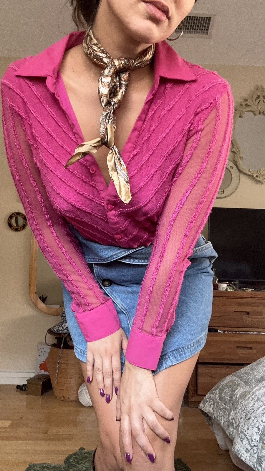 Style & Co Bright pink top Size S / US 4 / IT 40 - 3 Thumbnail