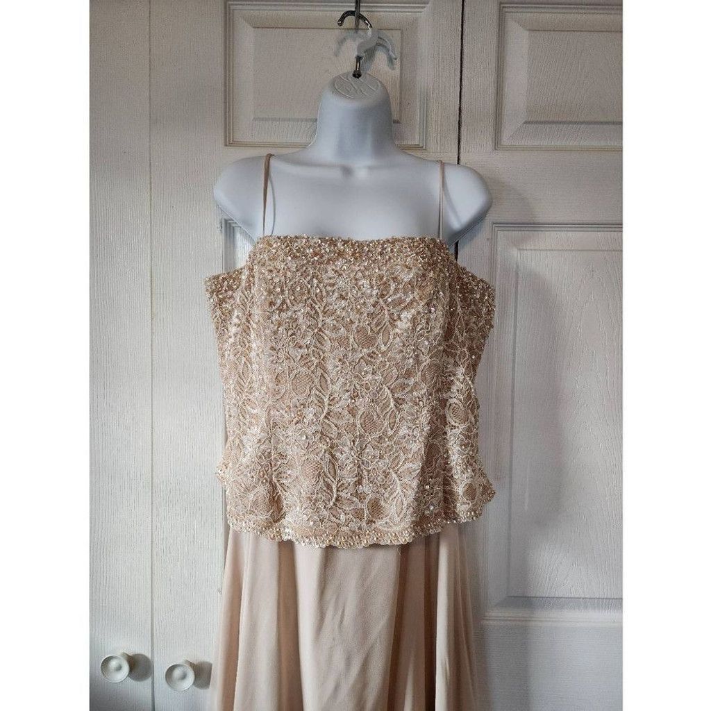 Unknown London Davids Bridal Tan Formal Size XXL / US 16-18 / IT 52-54 - 3 Thumbnail