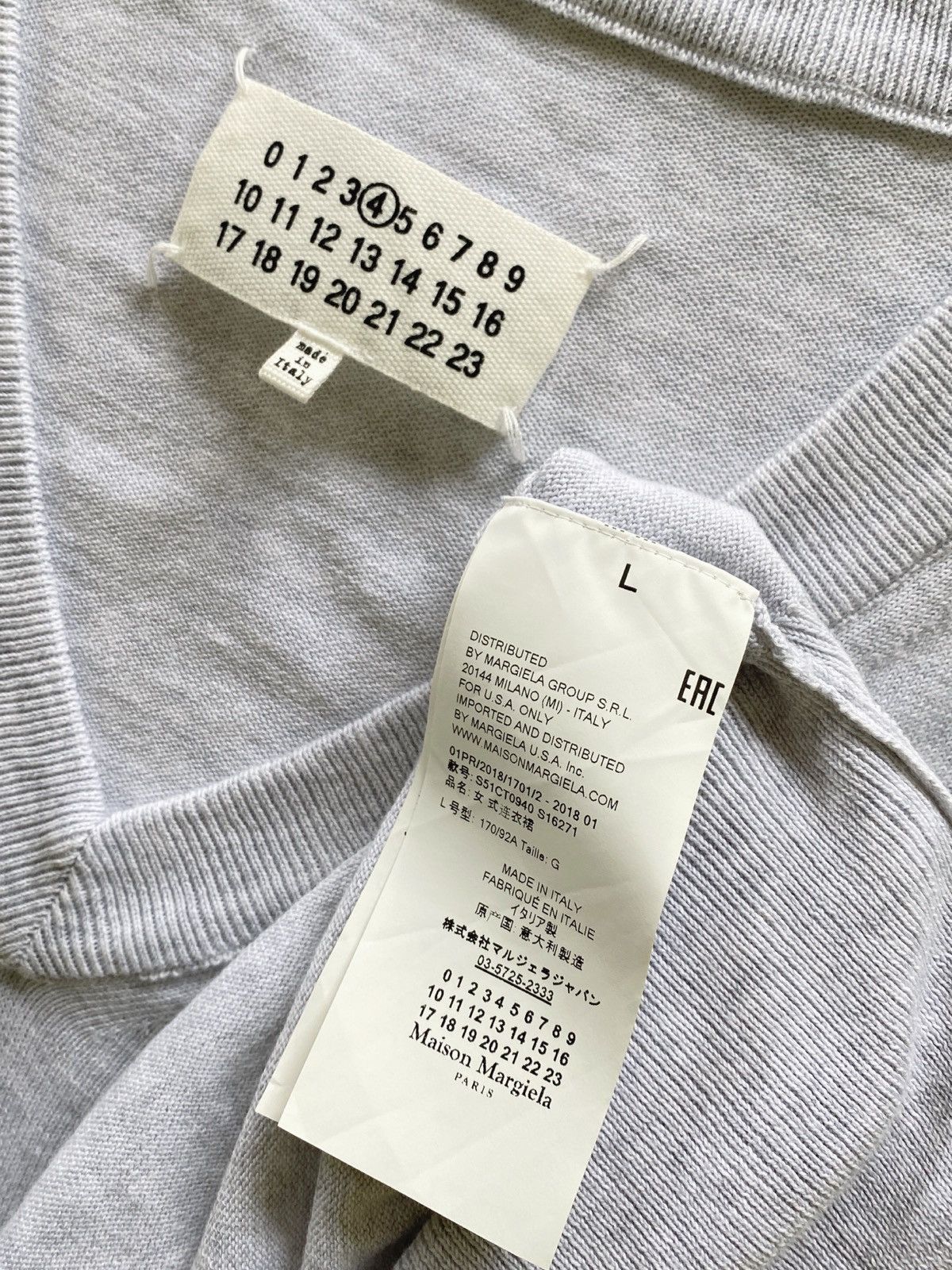 Maison Margiela SS2018 Margiela Leather Elbow Patch Sweater Size L / US 10 / IT 46 - 4 Thumbnail