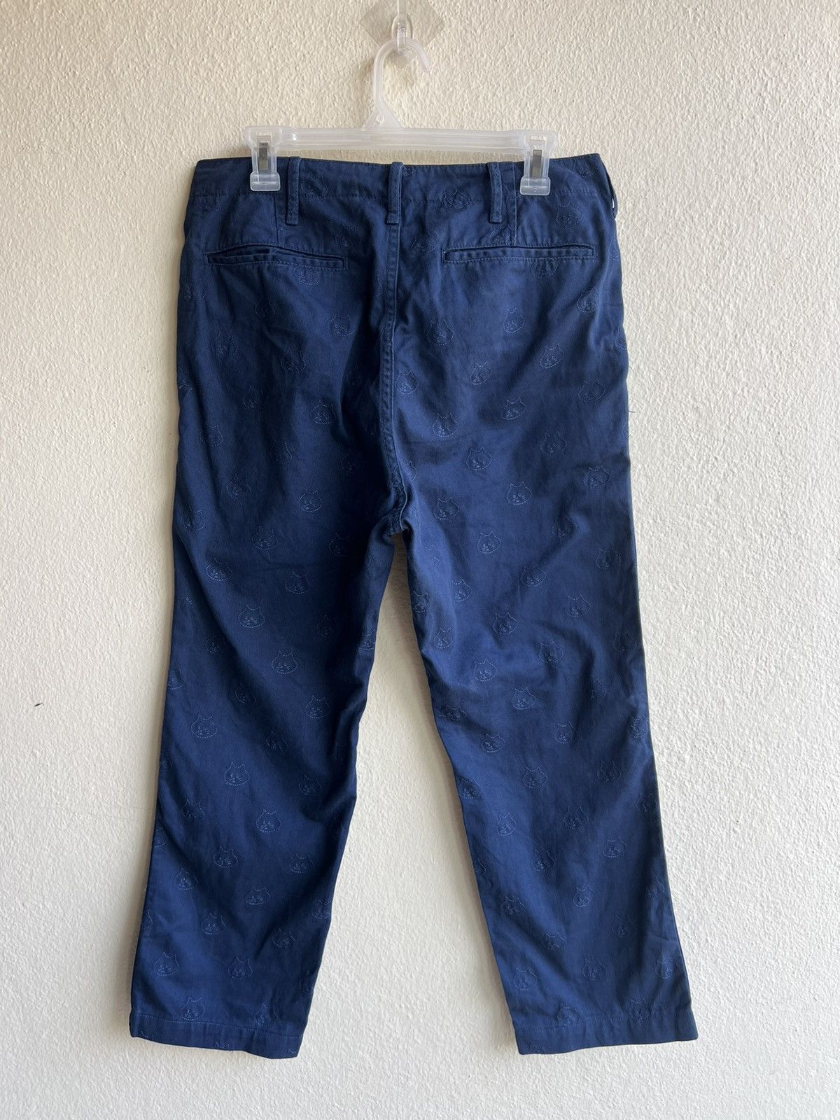 Issey Miyake Issey Miyake, Ne-net All Over Embroidery Cat Head Crop Pant Size US 30 / EU 46 - 3 Thumbnail