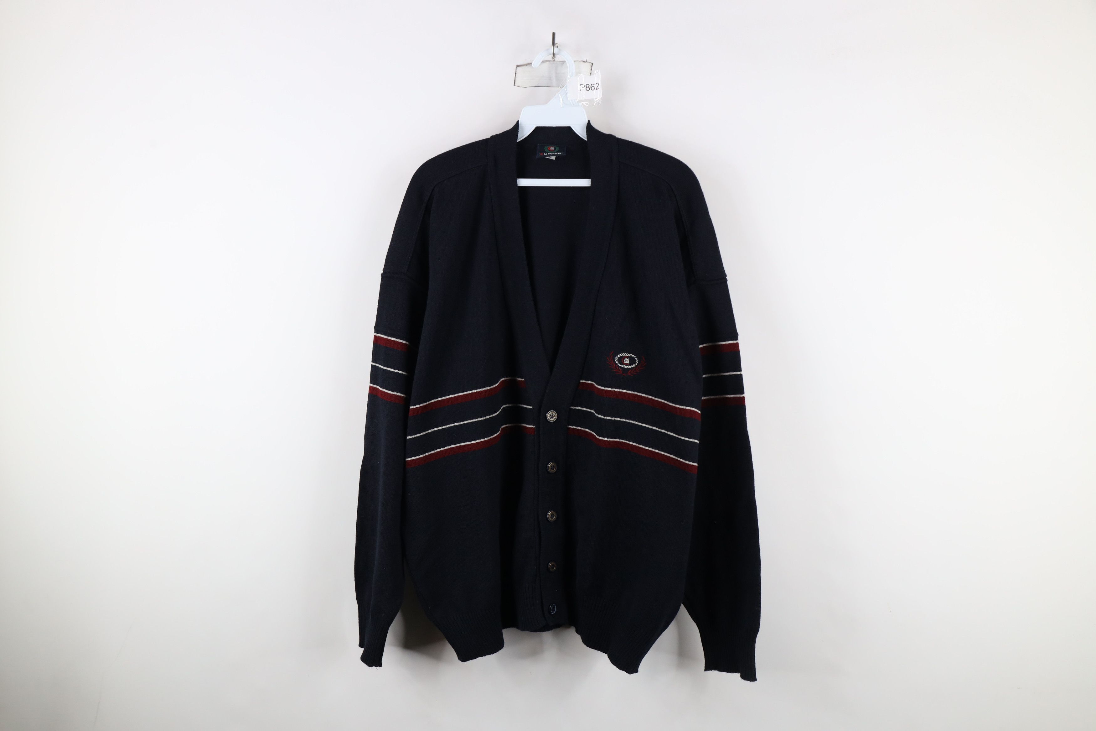 Vintage Vintage 90s Streetwear Wool Blend Knit Cardigan Sweater Size US XL / EU 56 / 4 - 1 Thumbnail