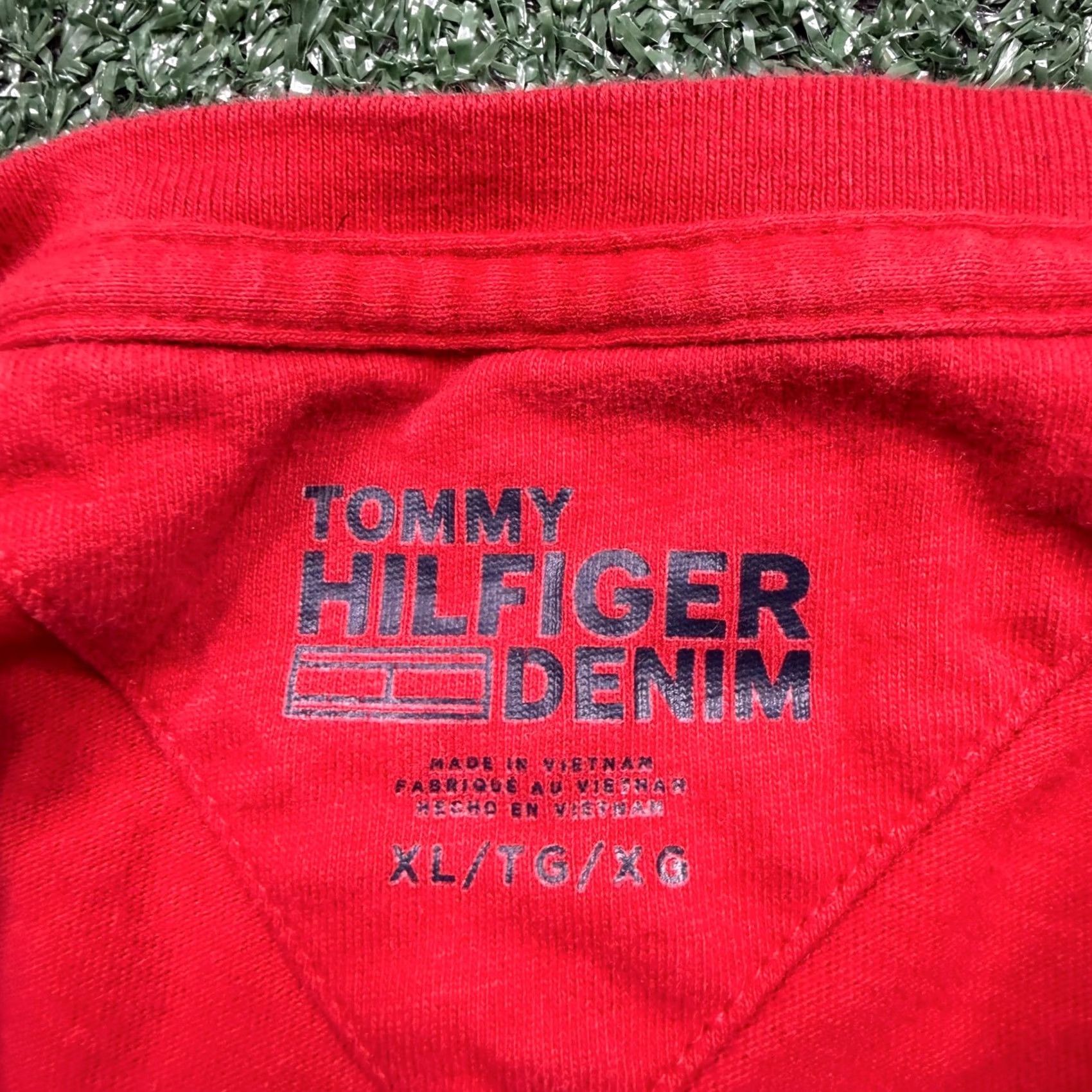 Tommy Hilfiger Tommy Hilfiger T-Shirt Men's XL Red Short Sleeve Crew Neck Logo Casual Tee Size US XL / EU 56 / 4 - 2 Thumbnail