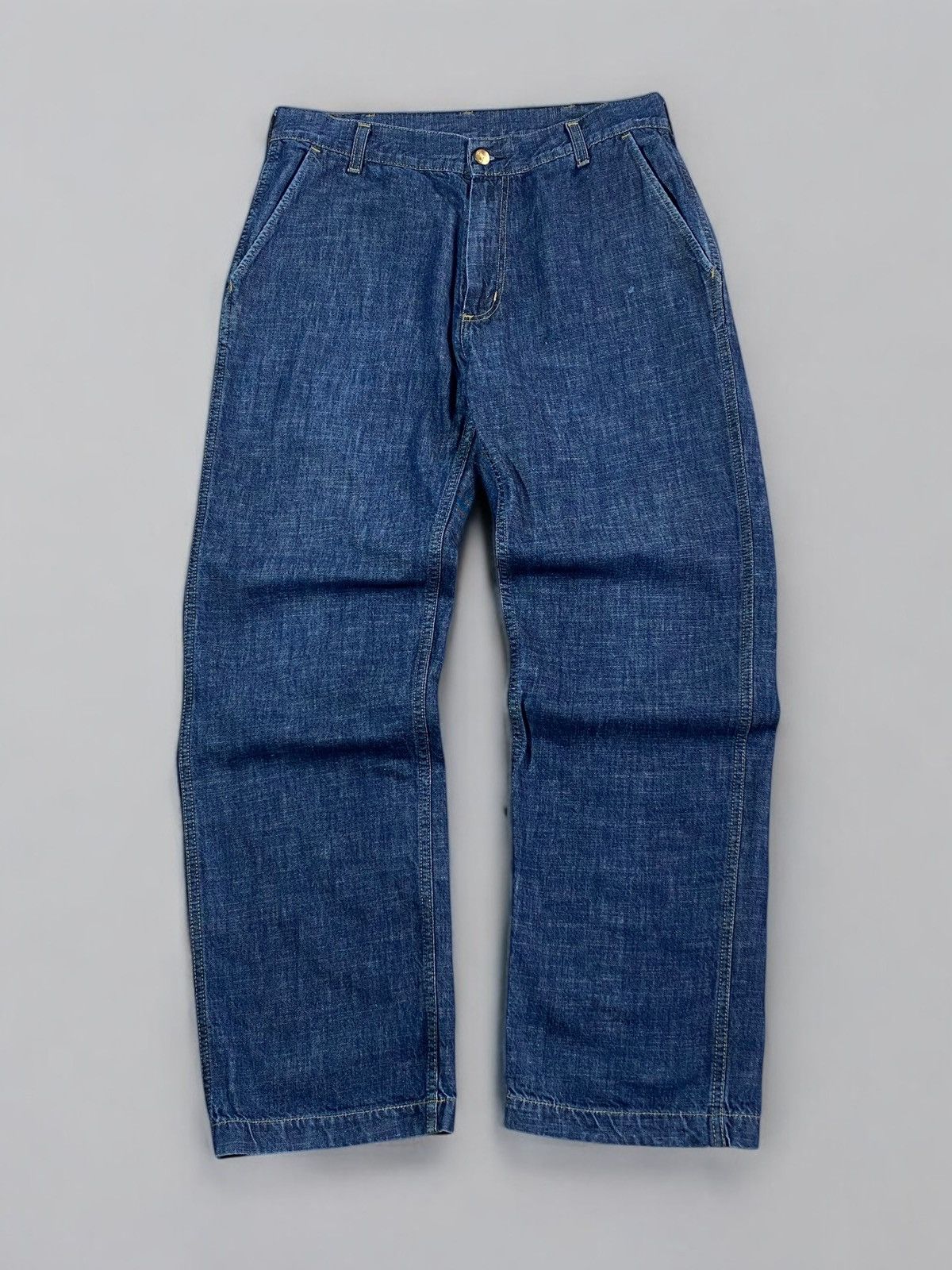 Carhartt 🔥 Y2K CARHARTT DUTY PANT USA WORKWEAR WIDE FIT TECH DENIM Size US 34 / EU 50 - 2 Thumbnail