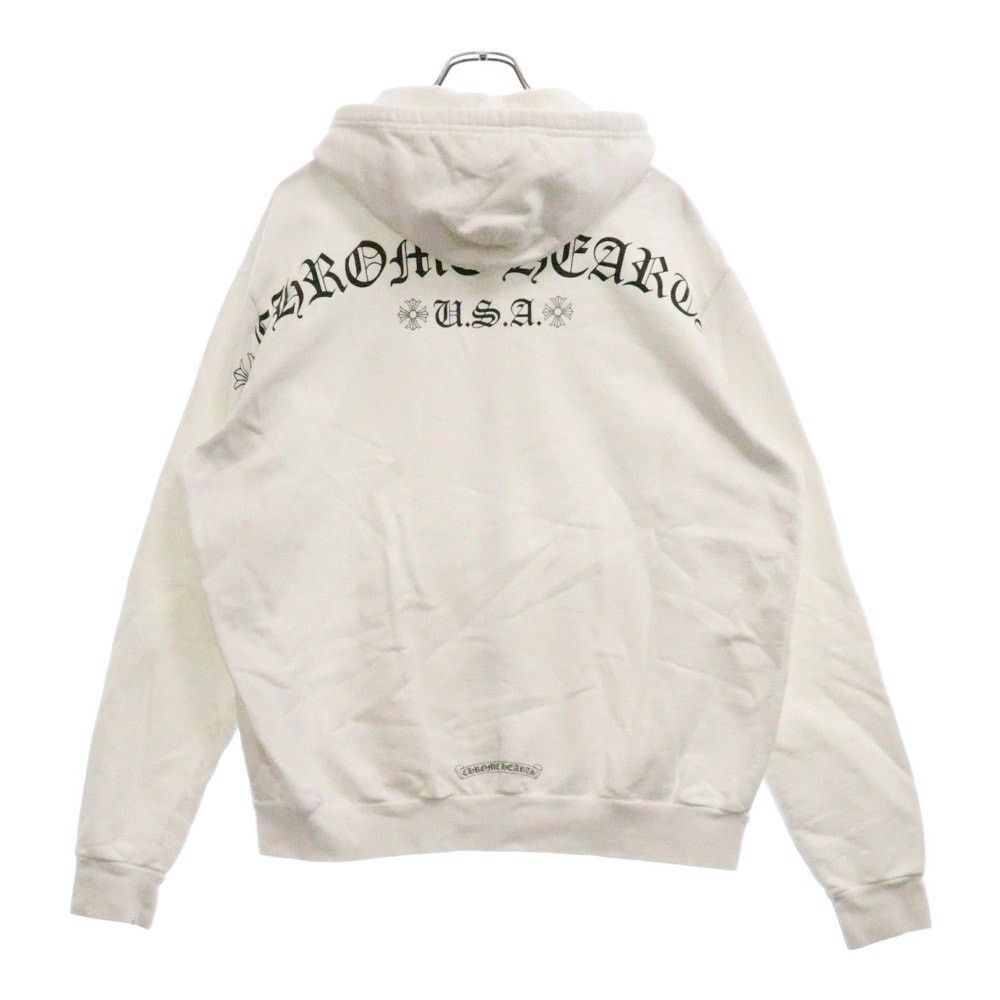 トップス CHROME HEARTS Back Arch Logo hoodie XL Chrome Hearts Zip Hoodie Back Arch Logo White