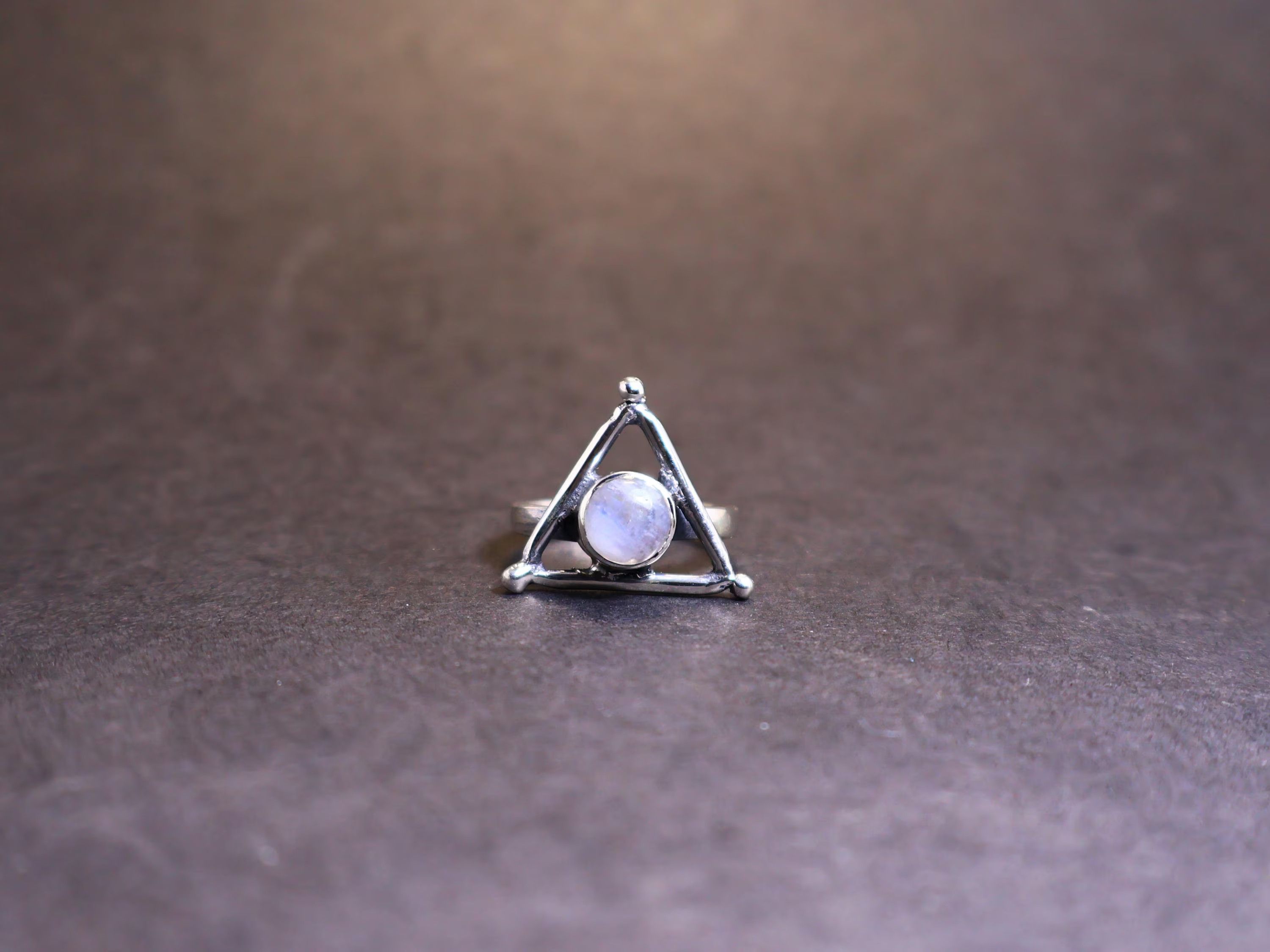 Handmade Moonstone Ring, 925 Sterling Silver Handmade Gemstone Ring, Size ONE SIZE - 2 Thumbnail