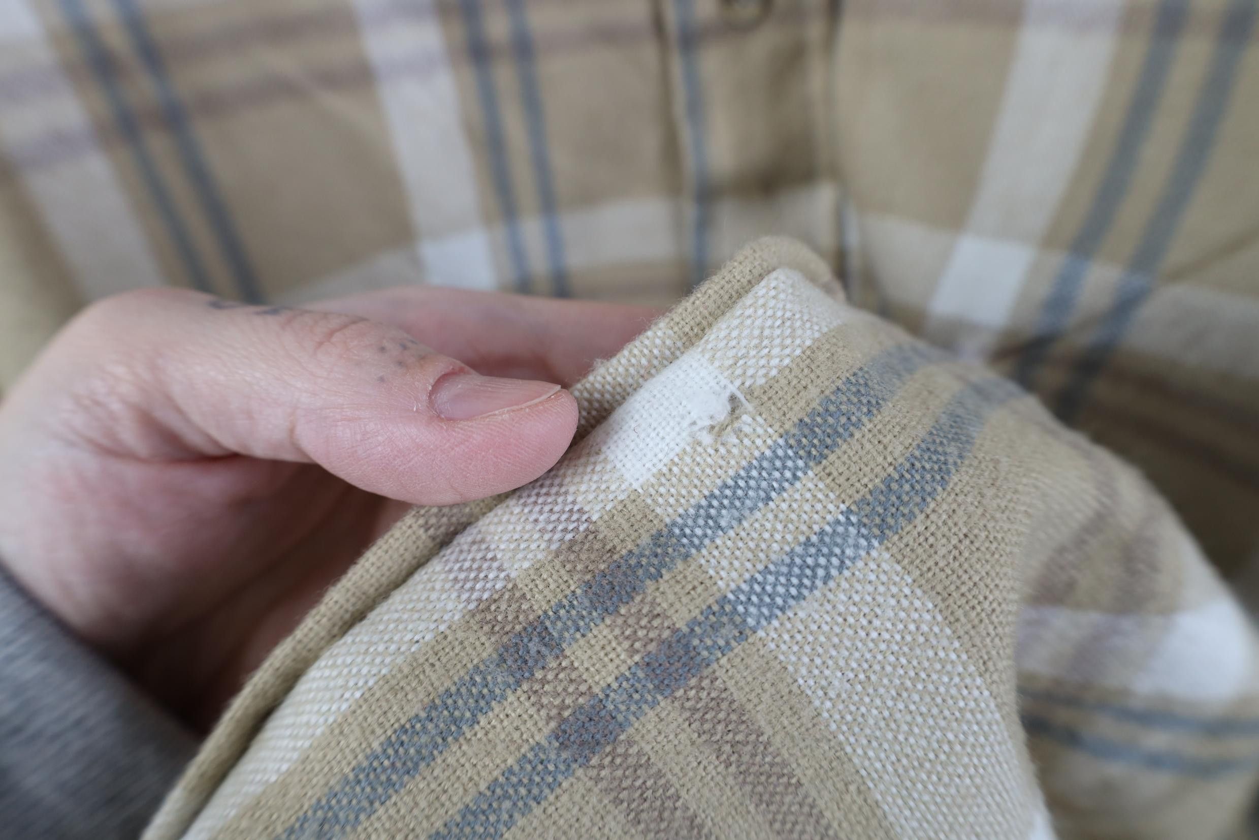 Vintage Vintage 70s Streetwear Flannel Knit Board Button Shirt Plaid Size US L / EU 52-54 / 3 - 4 Thumbnail