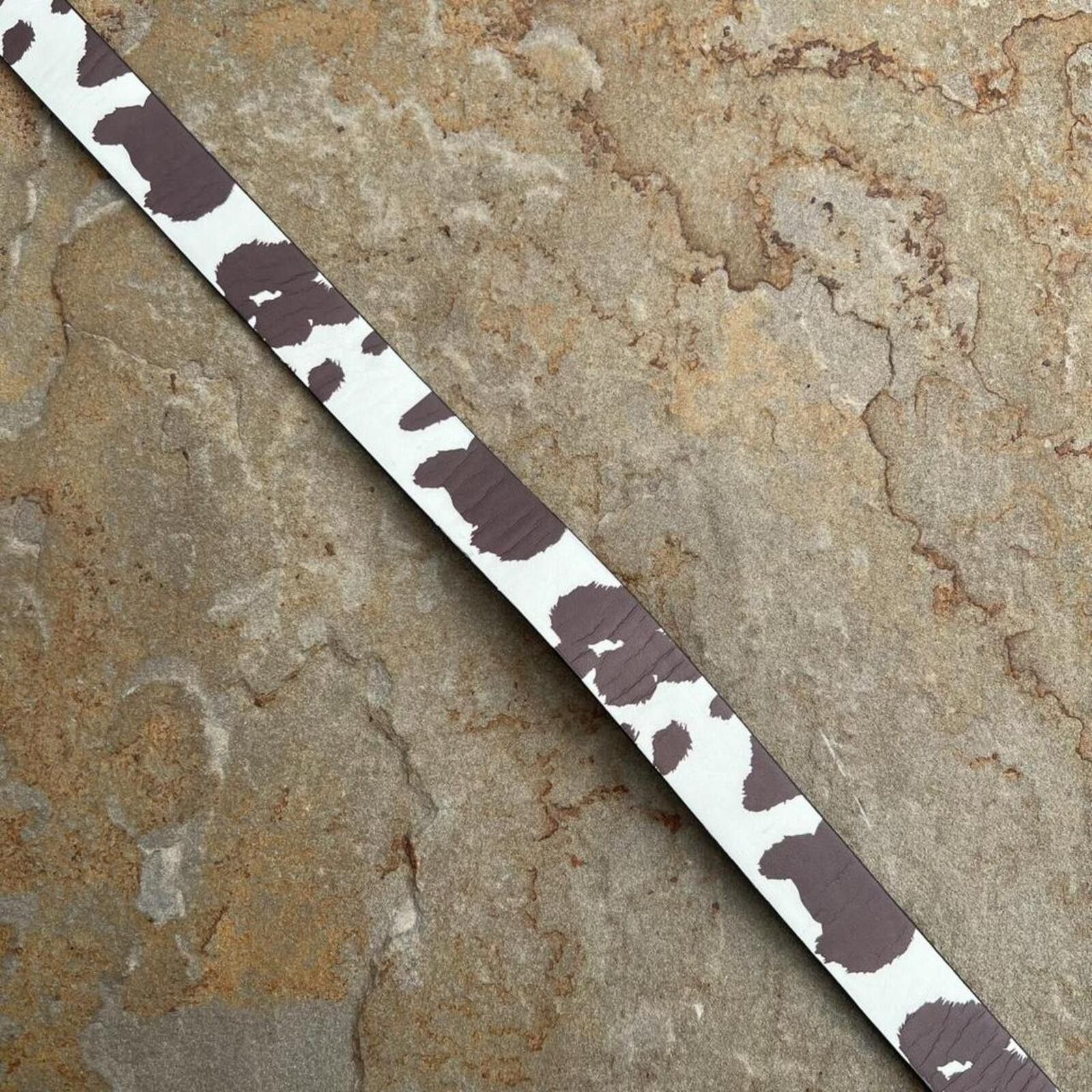 Other Y2K Western Cow Animal Print Faux Leather Metal Tip Belt Size ONE SIZE - 3 Thumbnail