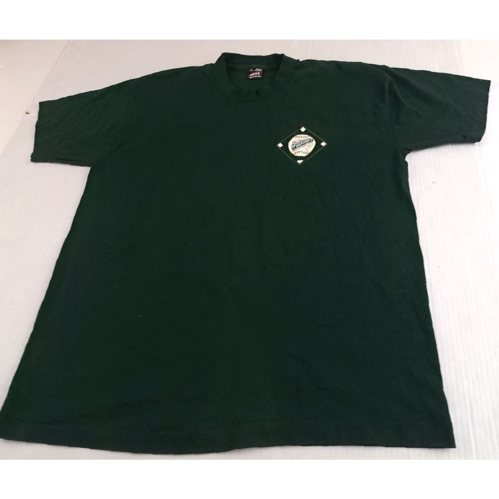 Fruit Of The Loom VINTAGE Dr McGillicuddy's USA Baseball Diamond Green T-Shirt XL Size US XL / EU 56 / 4 - 6 Thumbnail