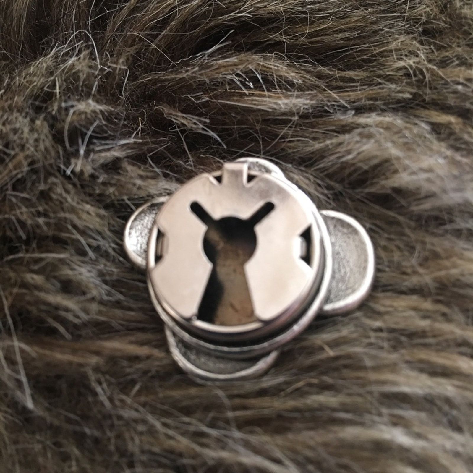 Vintage Vintage silver tone swirl design button cover Size ONE SIZE - 2 Thumbnail