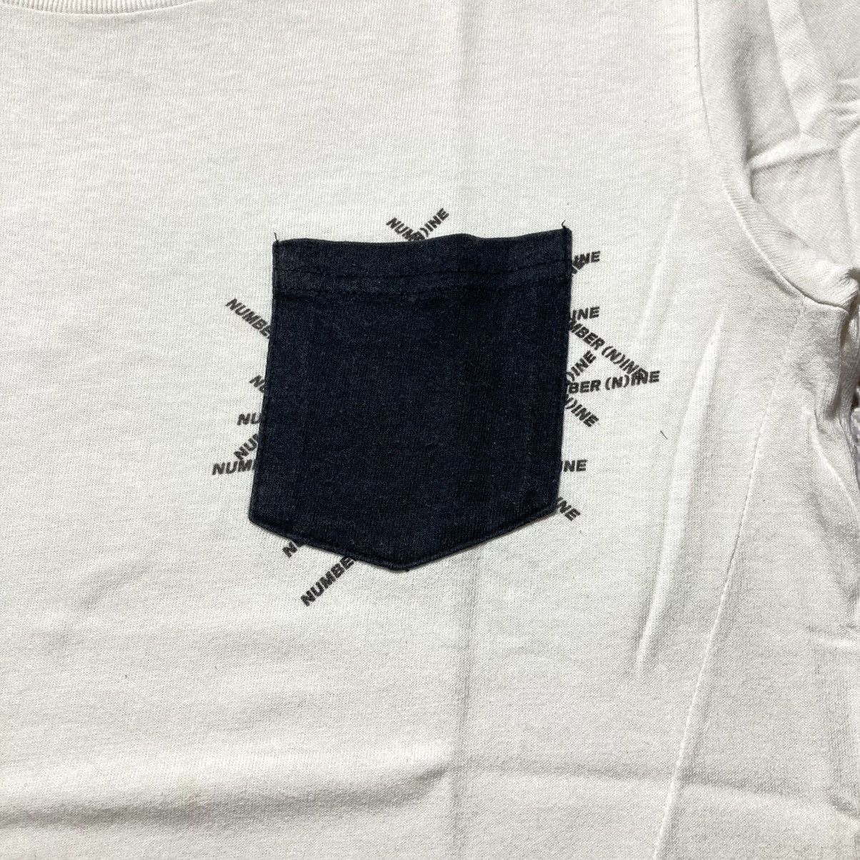 Number (N)ine Number (N)ine Spellout Logo Pocket T-shirt White Size US M / EU 48-50 / 2 - 6 Thumbnail